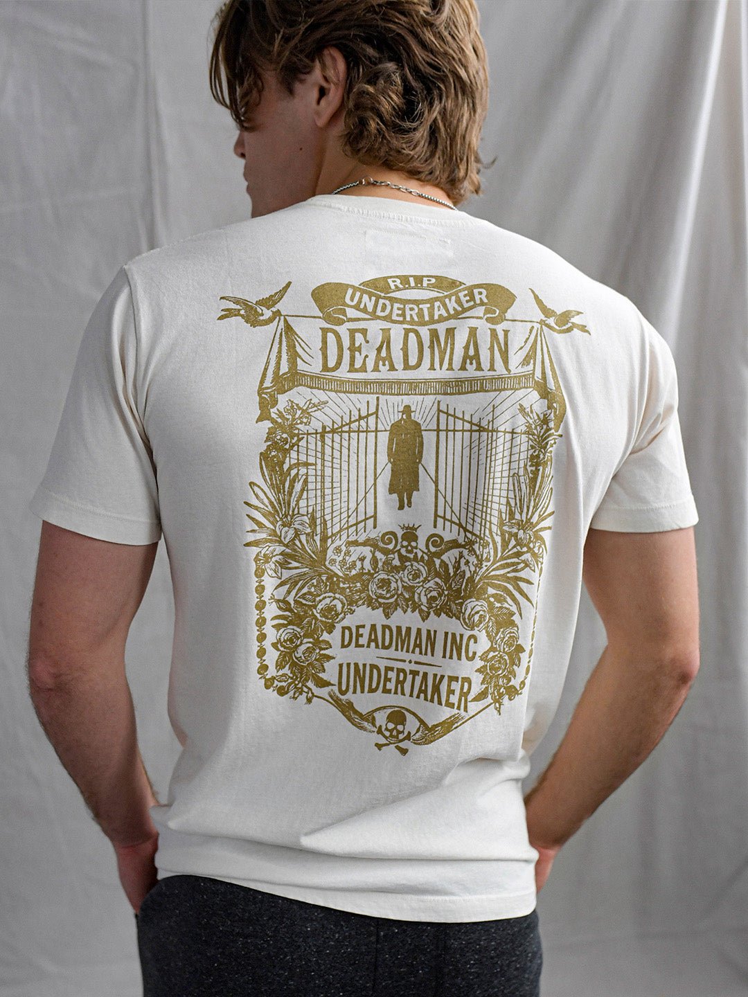 Undertaker Deadman Inc. White Tee - Roots of Fight Canada