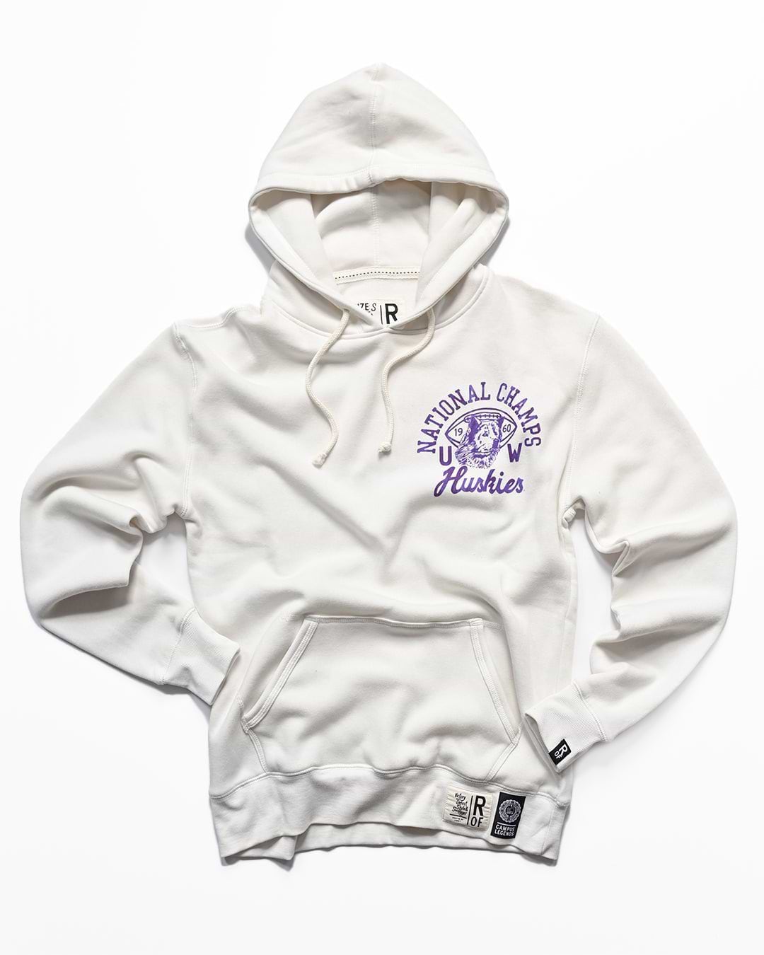 UW - Football ’61 Rose Bowl White PO Hoody - Roots of Fight Canada