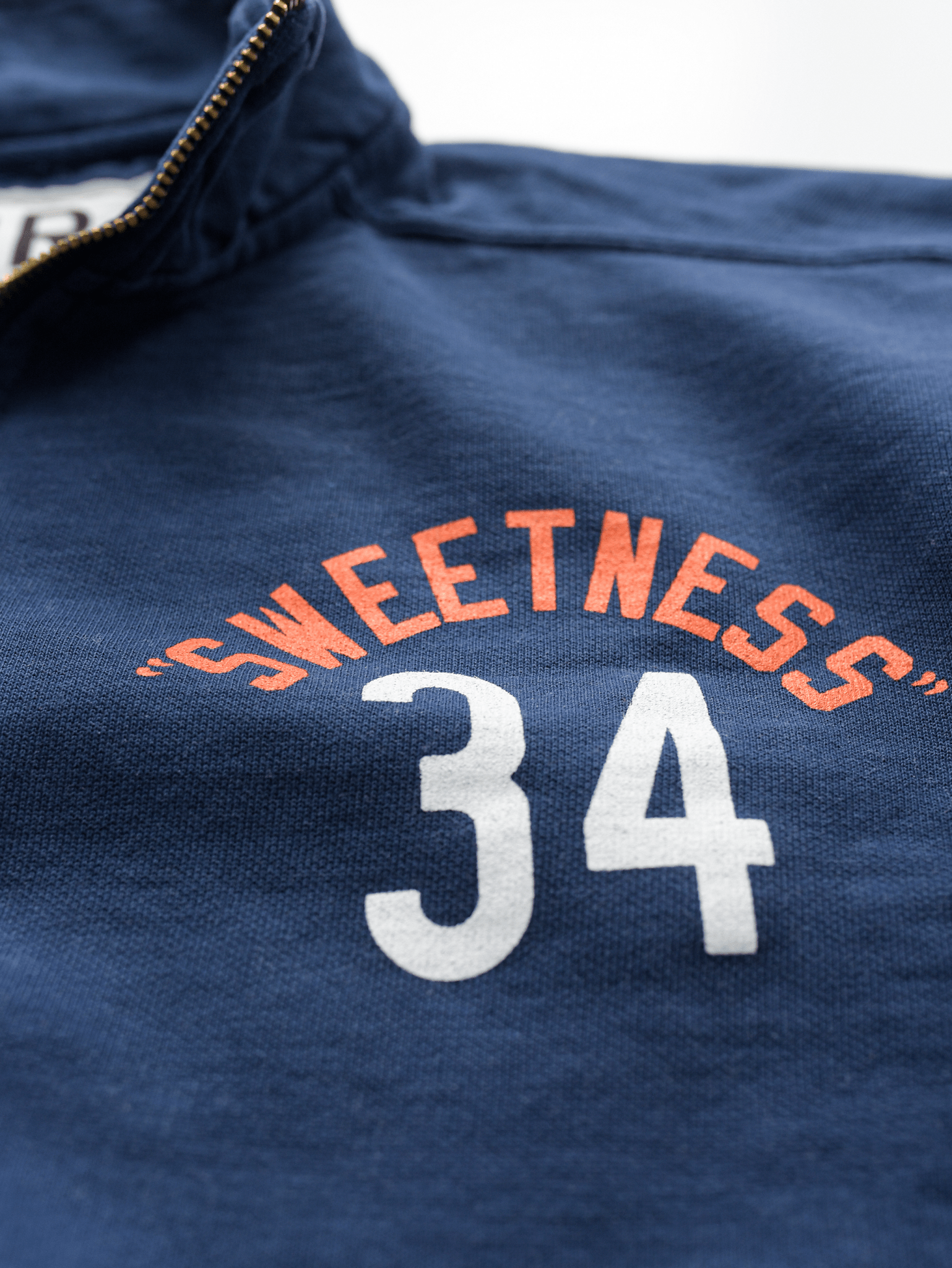 Walter Payton 34 Navy Quarter-Zip Sweatshirt - Roots of Fight Canada