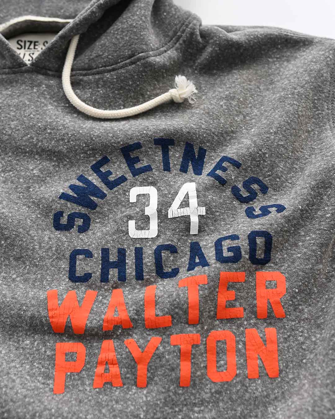 Walter Payton Sweetness #34 Grey PO Hoody - Roots of Fight Canada