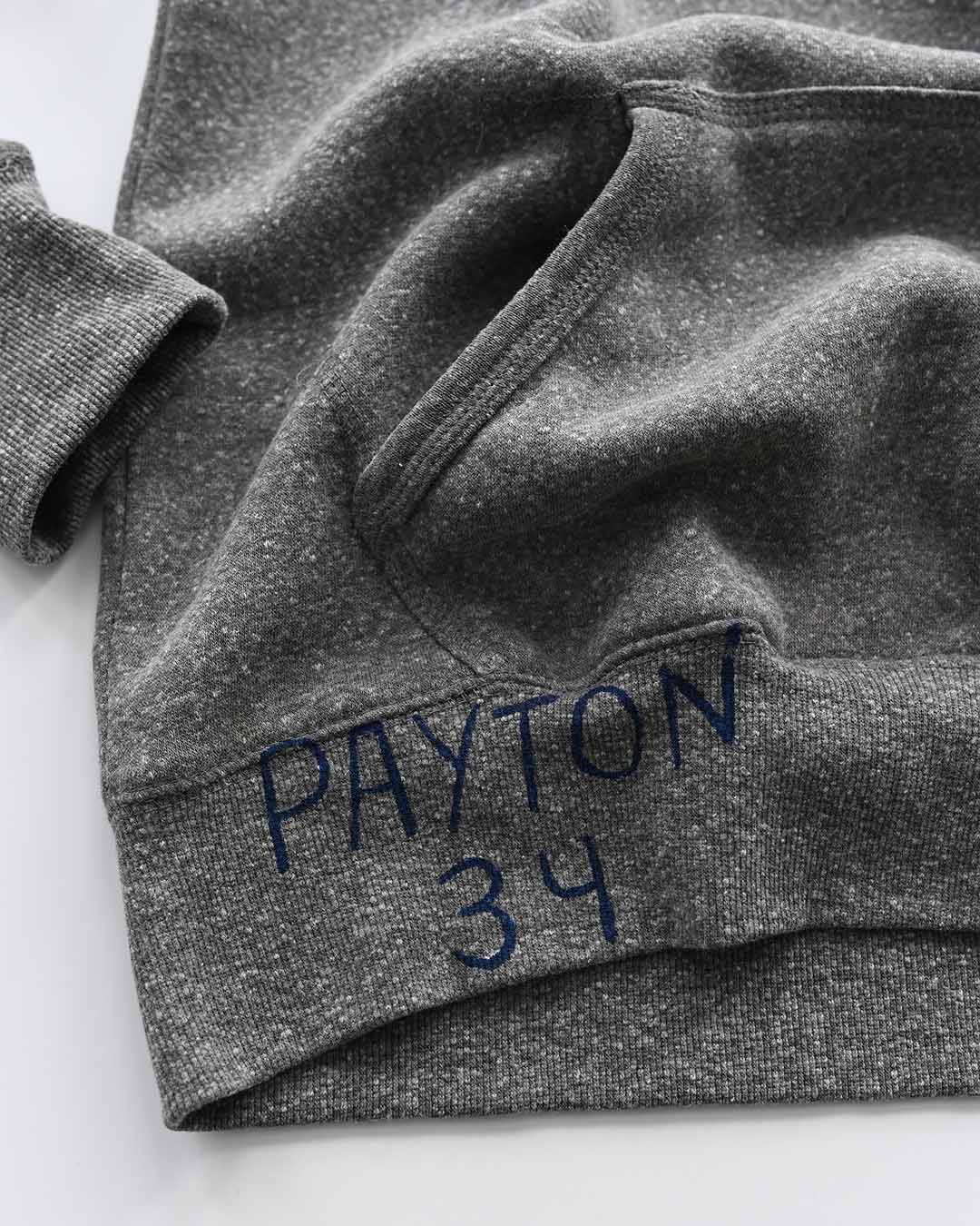 Walter Payton Sweetness #34 Grey PO Hoody - Roots of Fight Canada