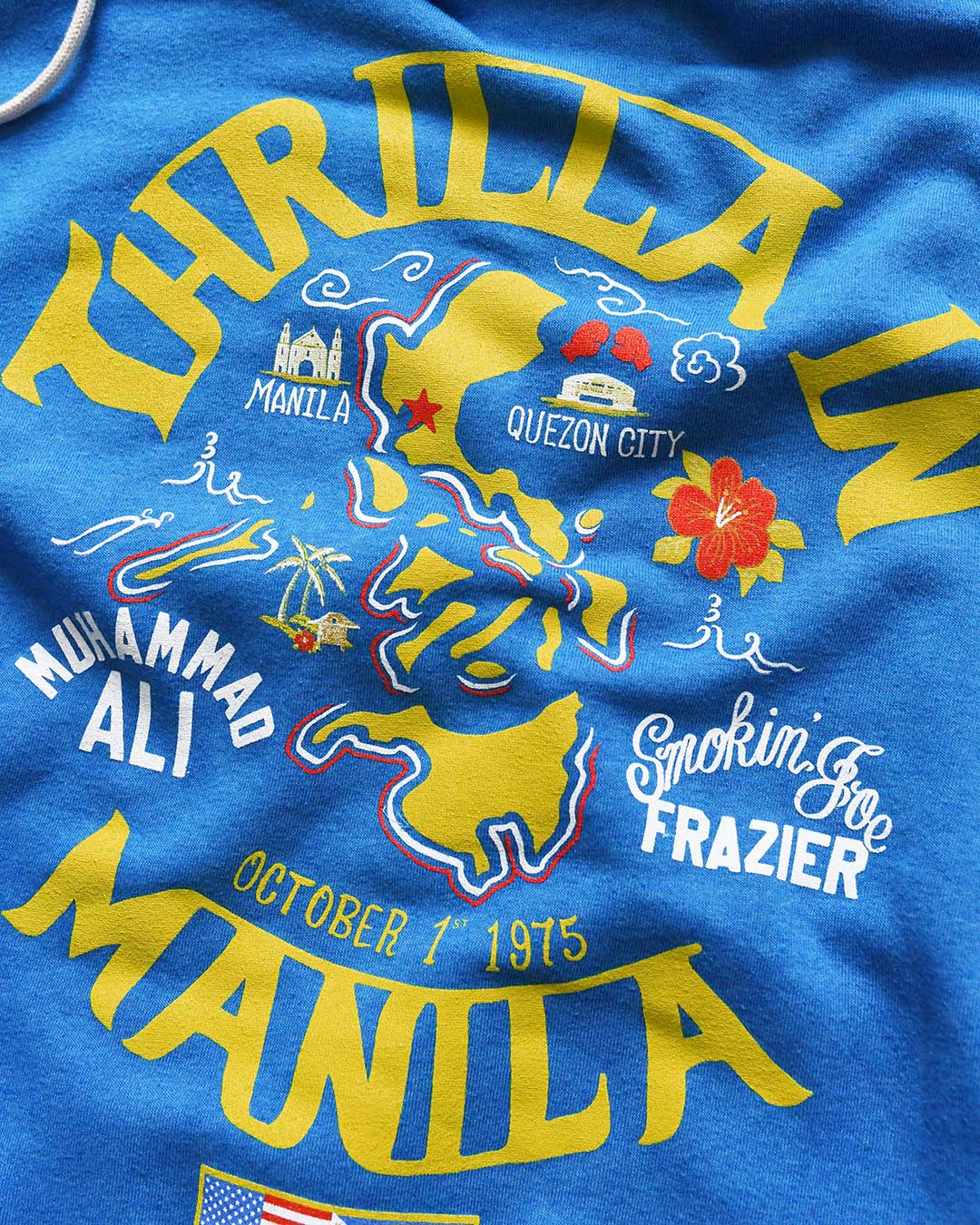 Thrilla in Manila Blue PO Hoody - Roots of Fight Canada