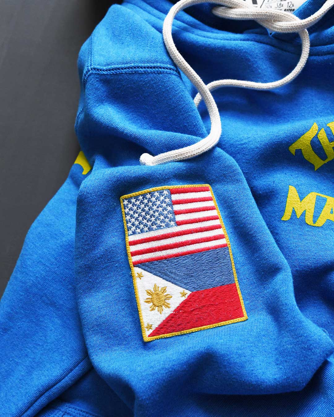 Thrilla in Manila Blue PO Hoody - Roots of Fight Canada