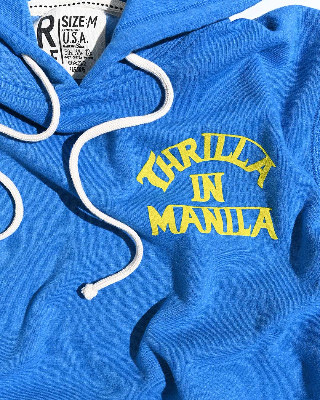 Thrilla in Manila Blue PO Hoody - Roots of Fight Canada