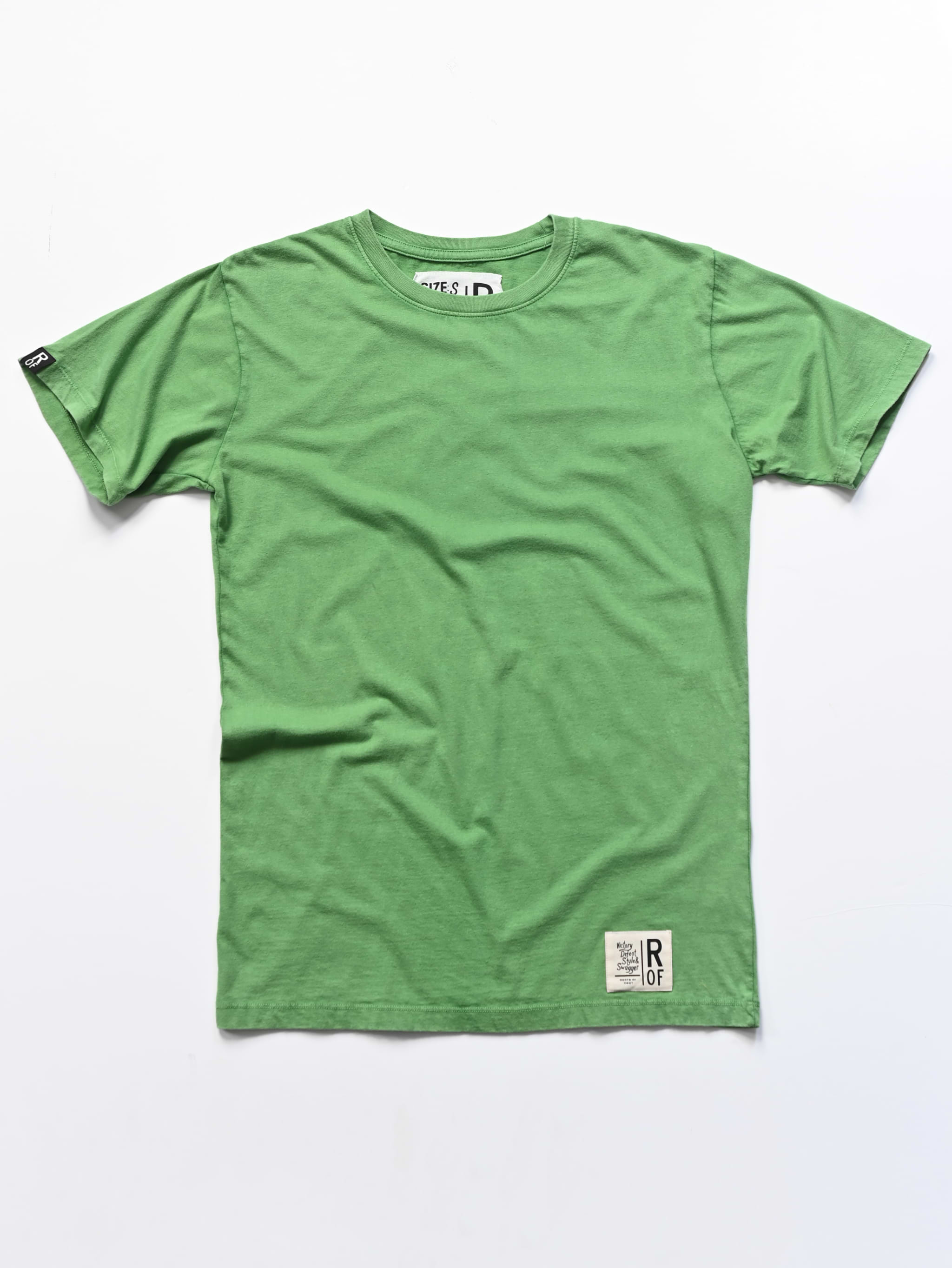 100% Cotton Sun Faded Green Tee