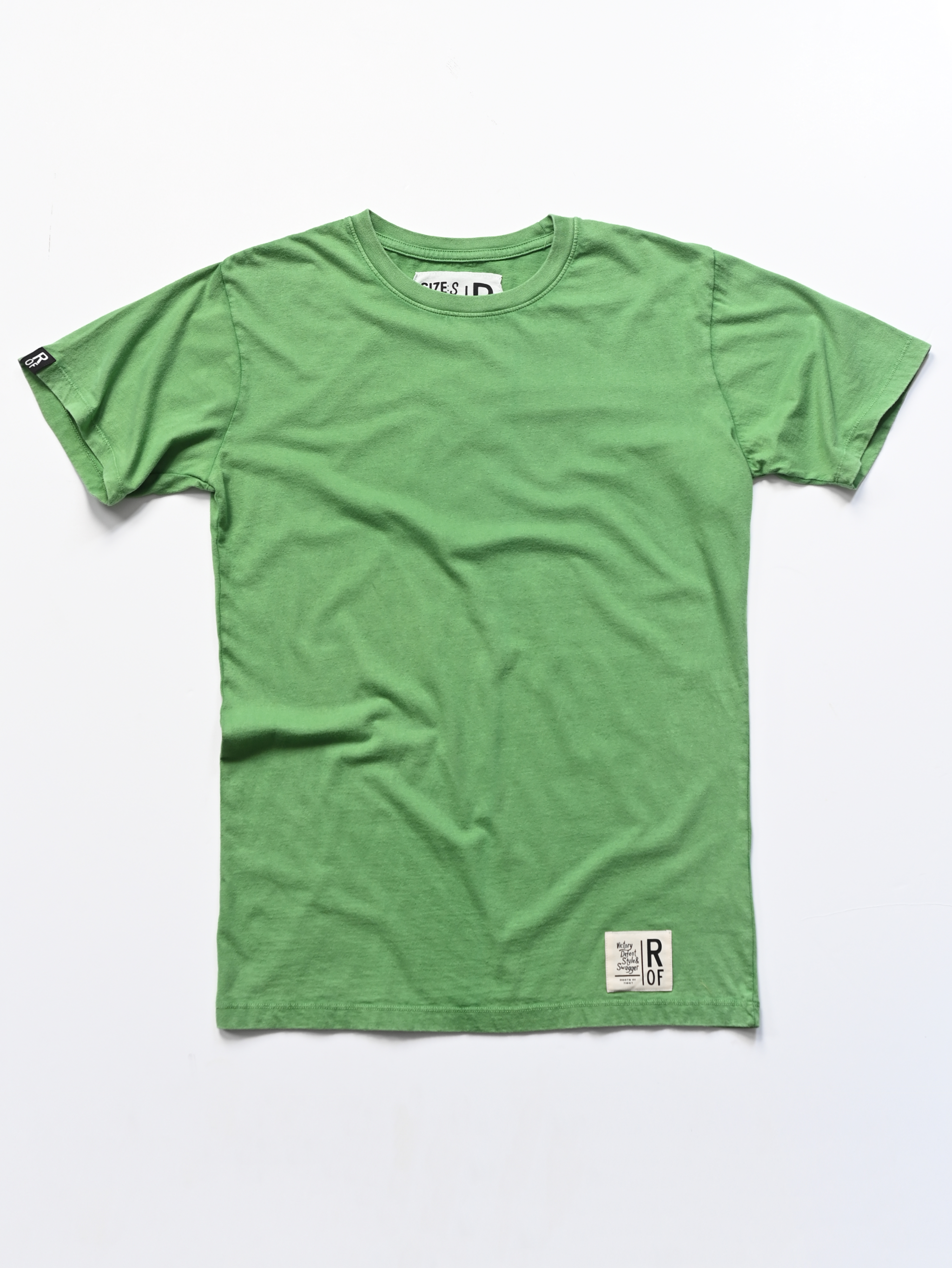 100% Cotton Sun Faded Green Tee
