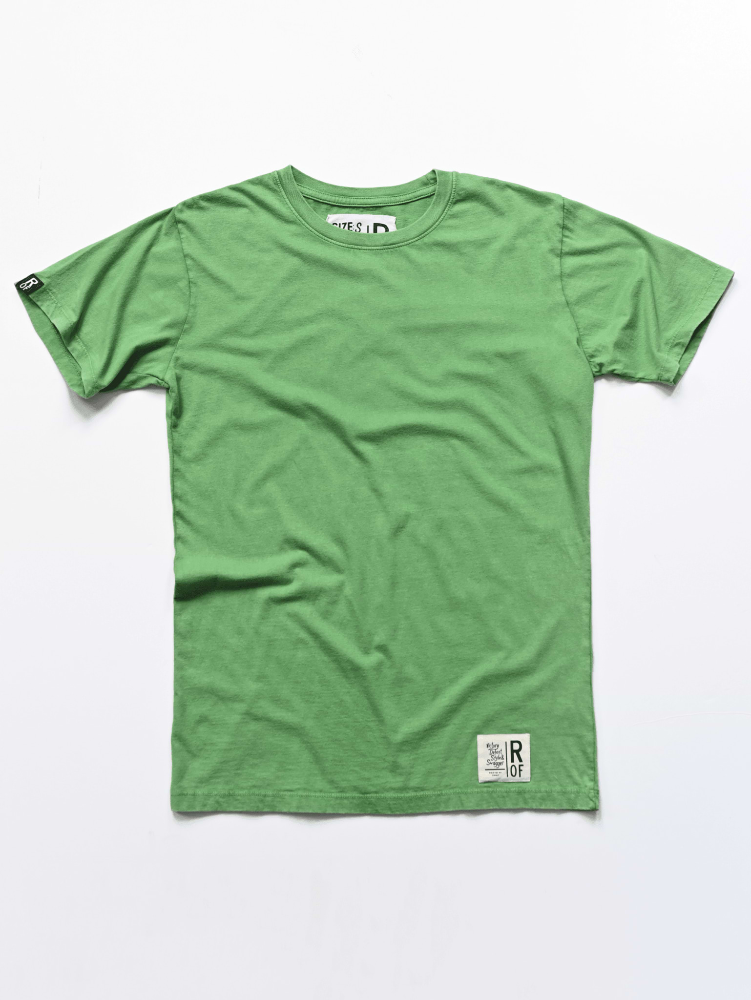 100% Cotton Sun Faded Green Tee - Roots of Fight