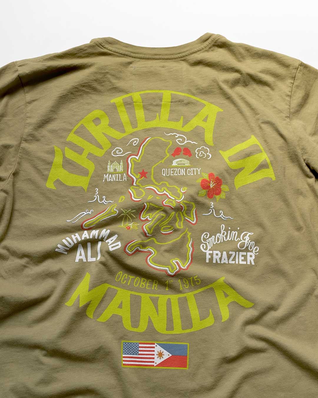 トップス Roots of Fight Thrilla Anniversary Tank Thrilla in Manila Black Muscle Tee - Roots of Fight