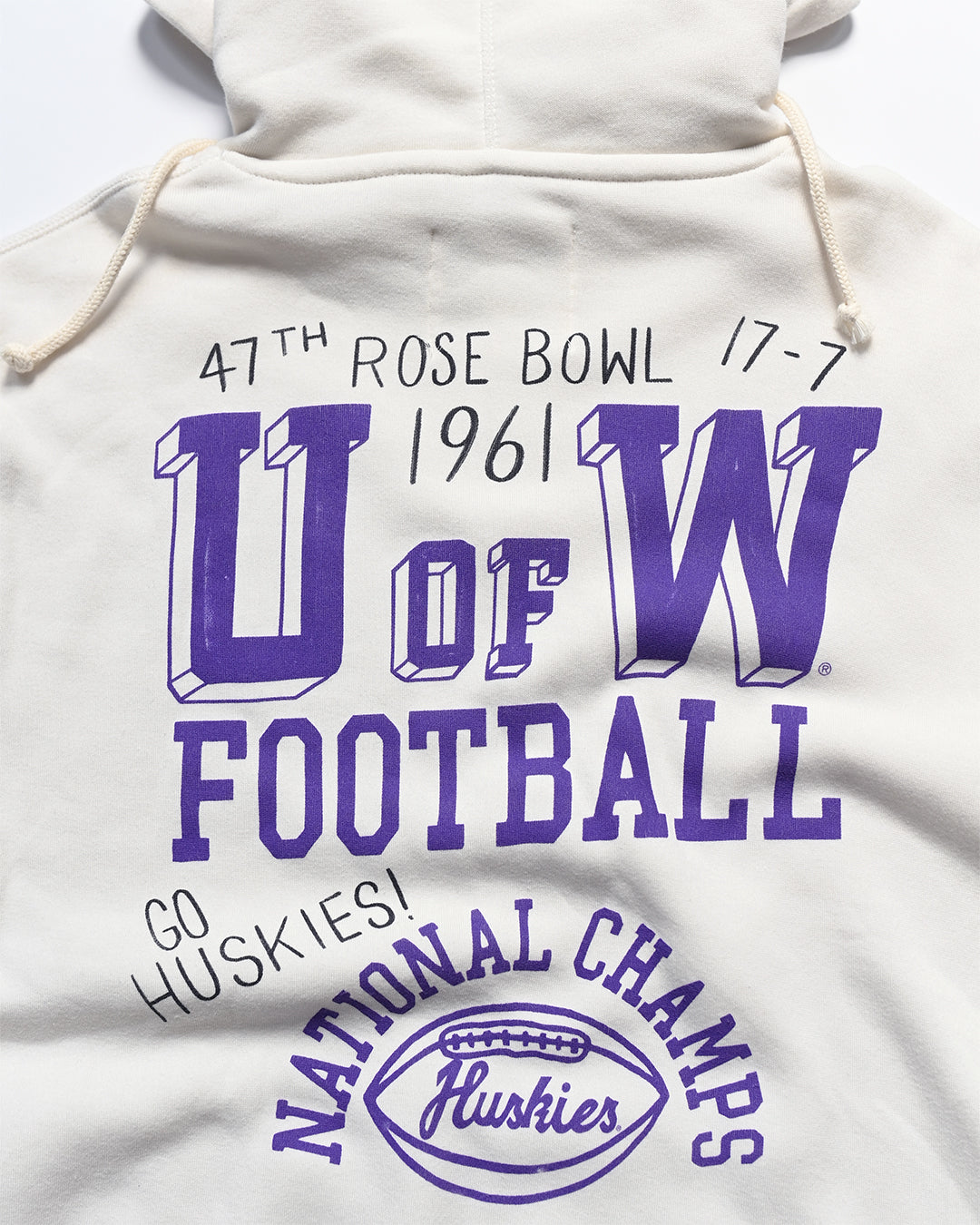 UW - Football ’61 Rose Bowl White PO Hoody