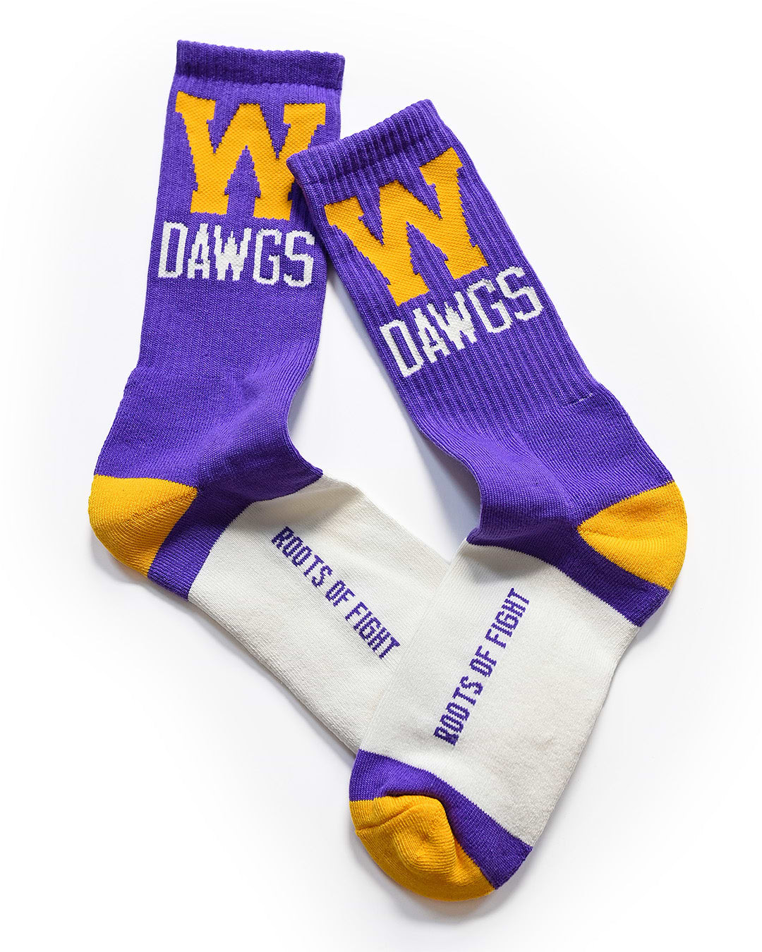 UW - Athletic Dept. Dawgs Purple Socks