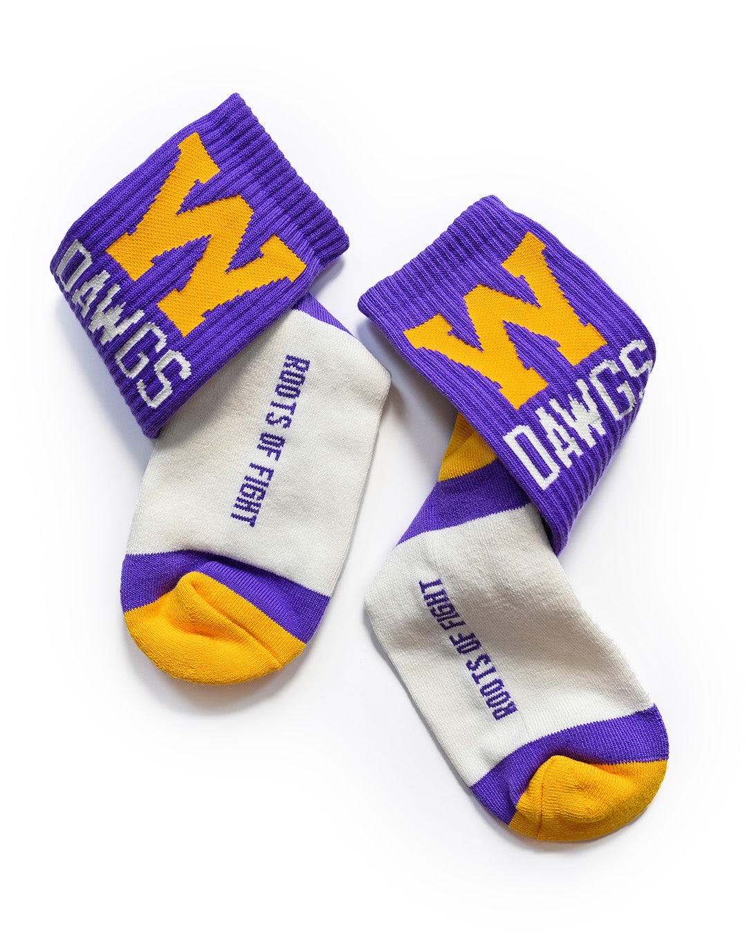 UW - Athletic Dept. Dawgs Purple Socks