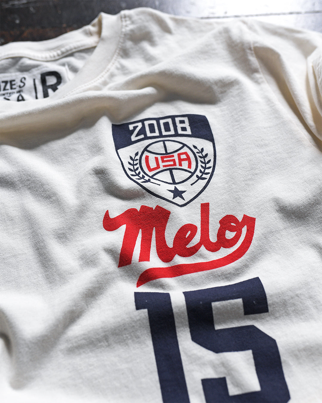 Carmelo Anthony &#39;08 Basketball White Tee