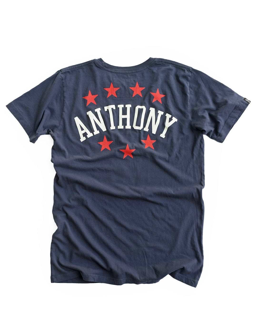 Carmelo Anthony #15 Basketball Navy Tee