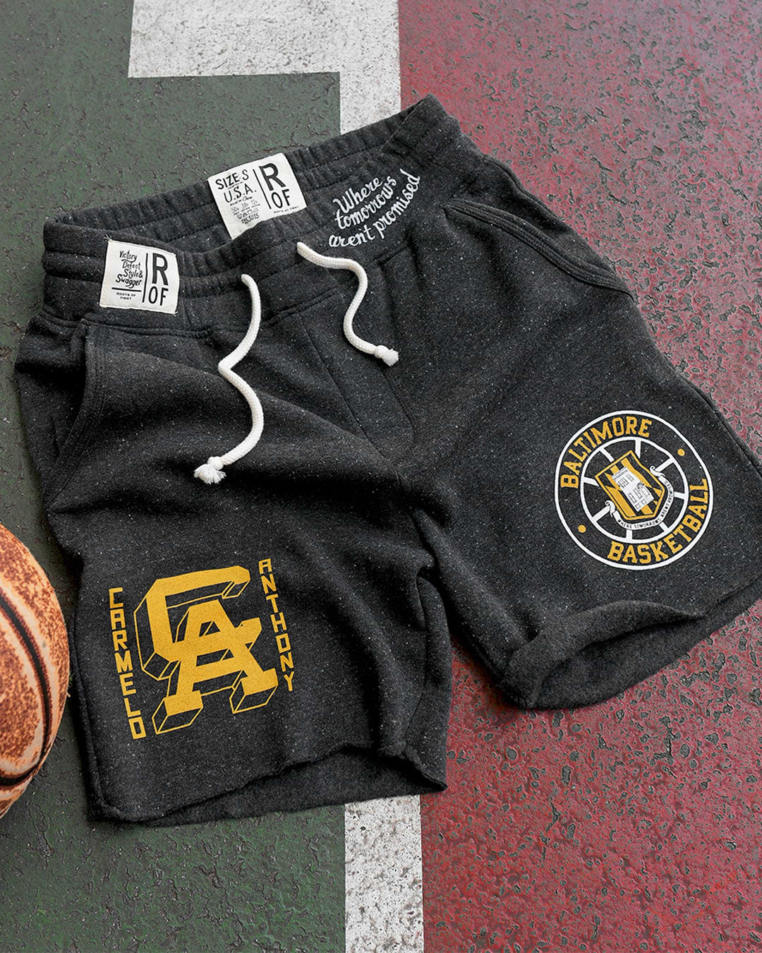 Carmelo Anthony Baltimore Pride Black Shorts