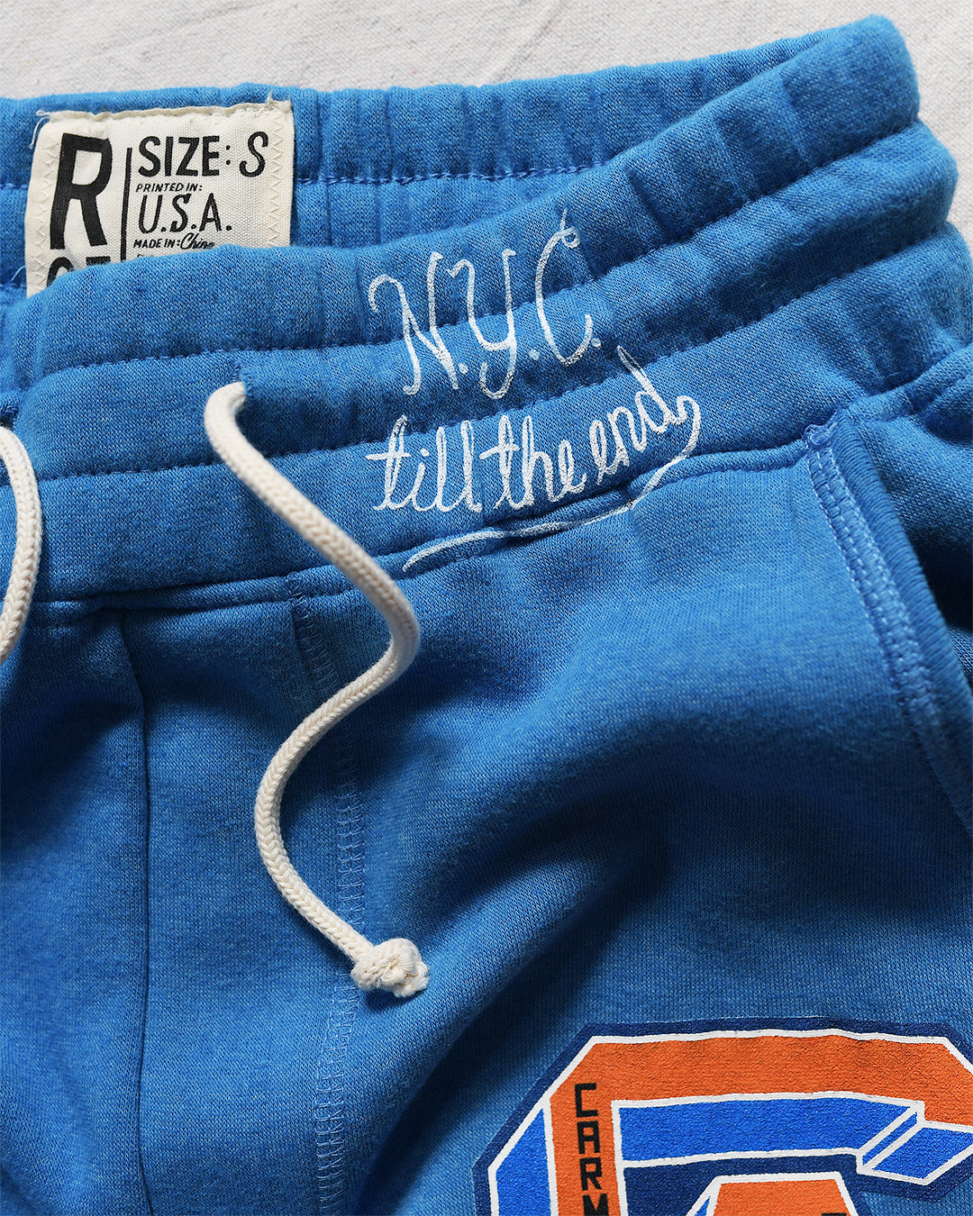 Carmelo Anthony NYC Til the End Blue Sweatpants