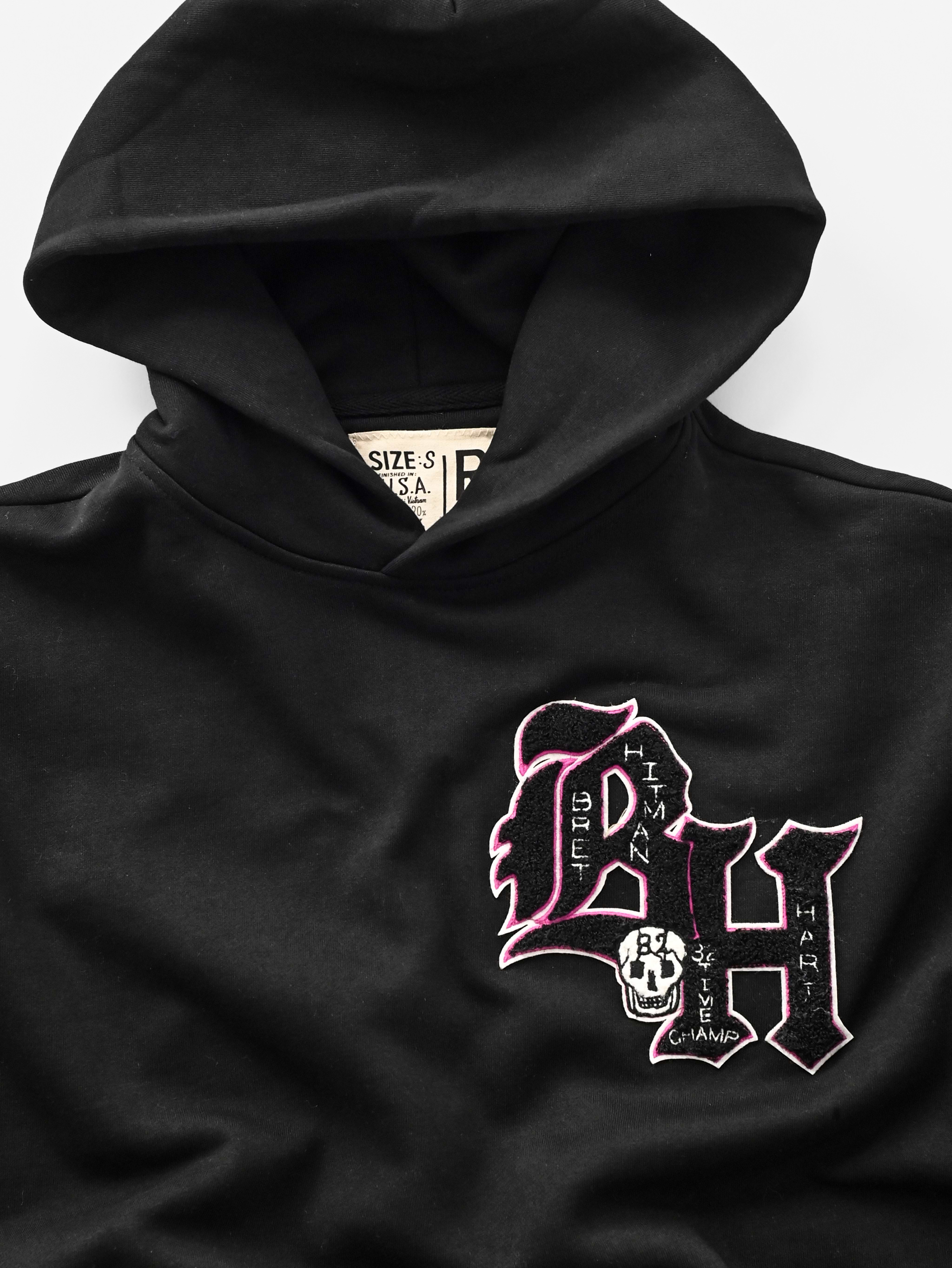 Bret Hart Hitman Black PO Heavyweight Hoody
