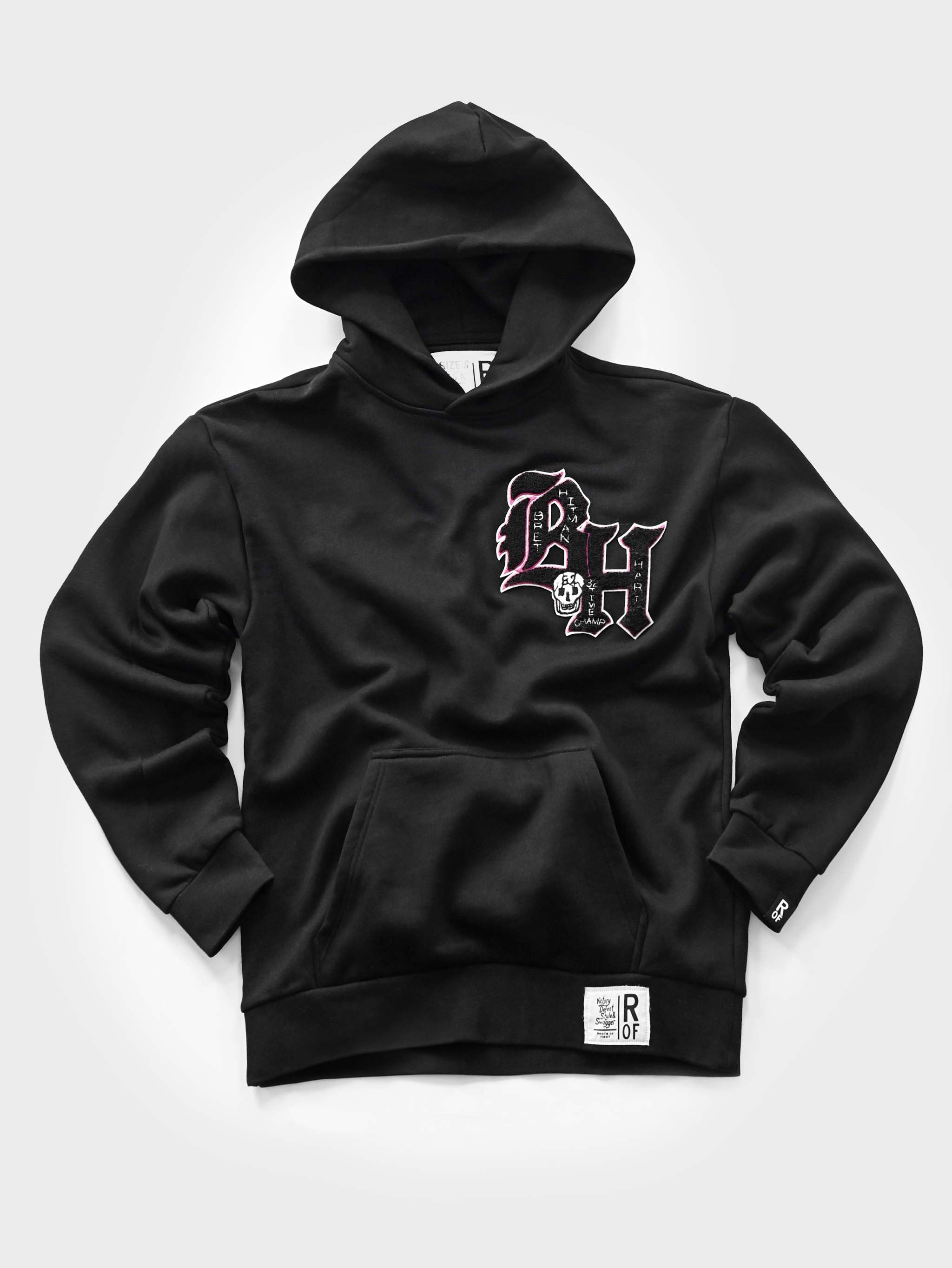 Bret Hart Hitman Black PO Heavyweight Hoody