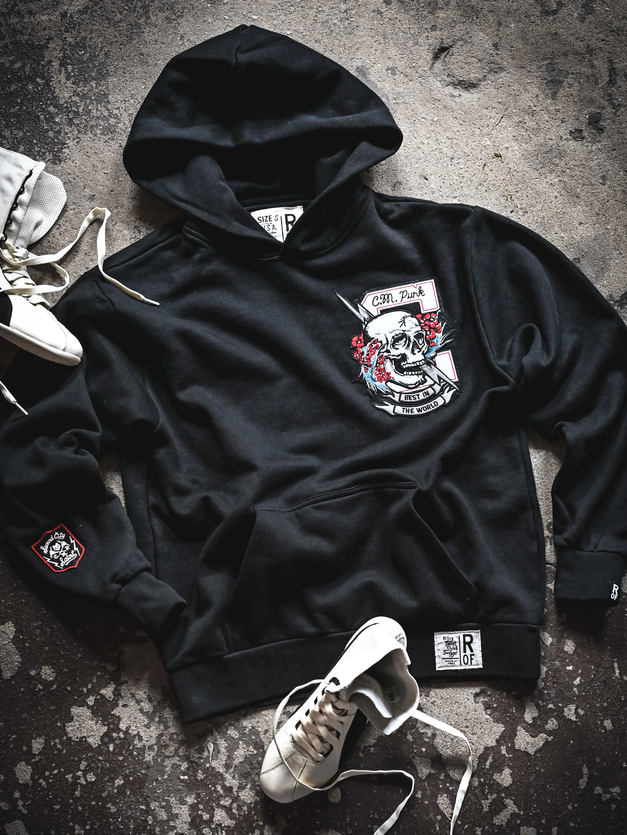 CM Punk BITW Black Heavyweight PO Hoody