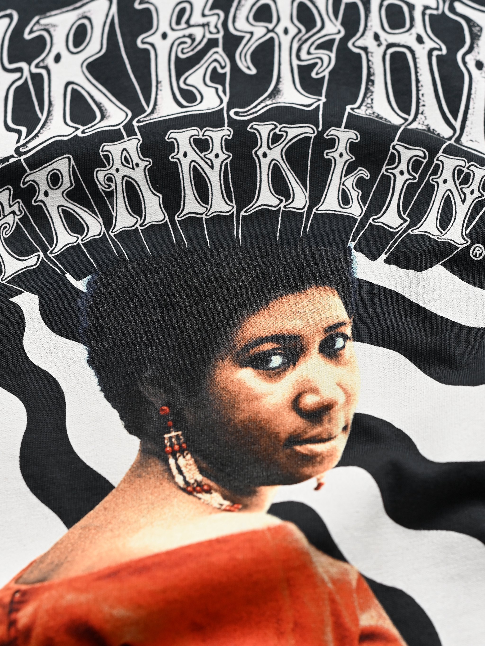Aretha Franklin Queen of Soul Black Photo Tee