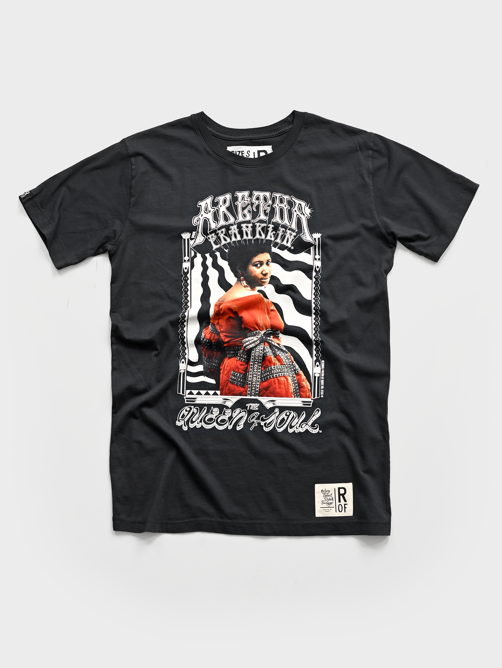 Aretha Franklin Queen of Soul Black Photo Tee