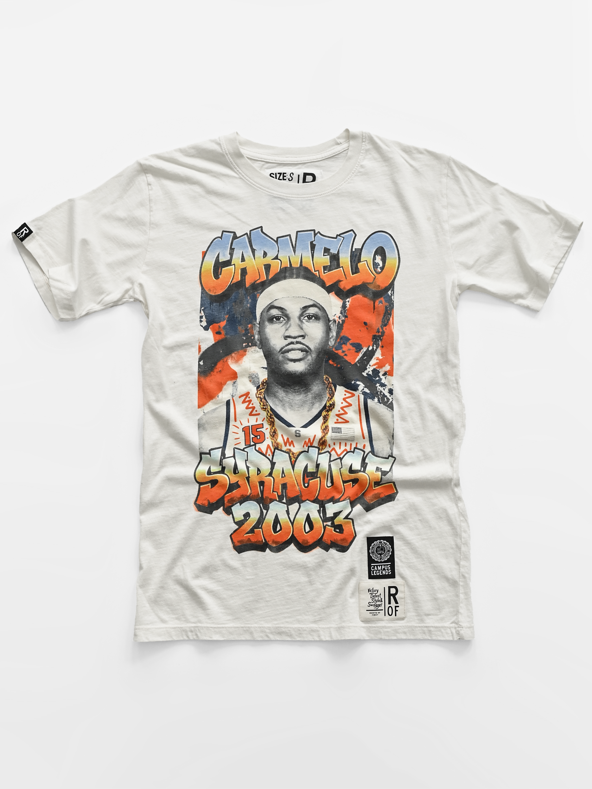 SYR - Carmelo Anthony '03 Basketball White Tee