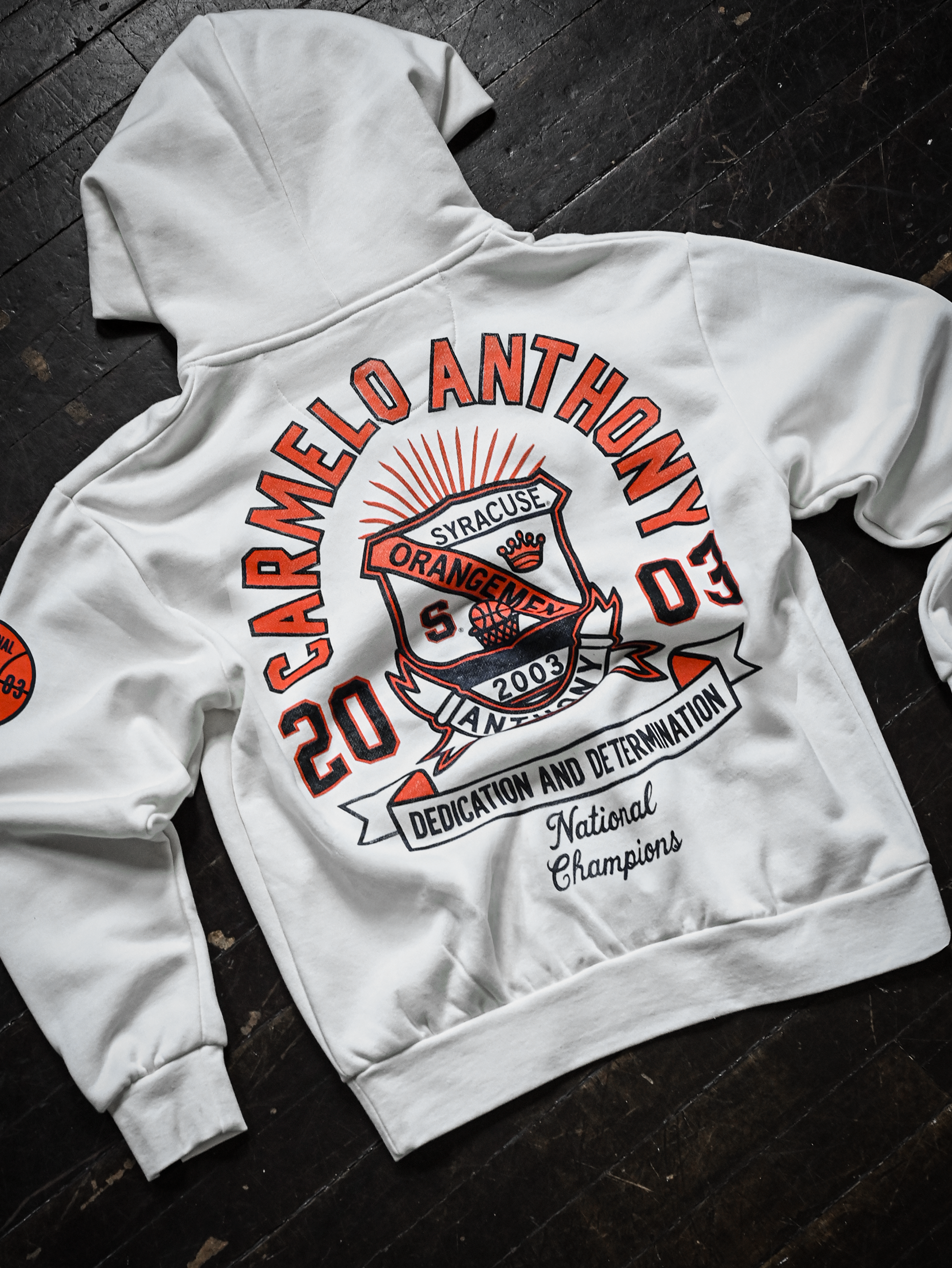 SYR - Carmelo Anthony White Heavyweight PO Hoody