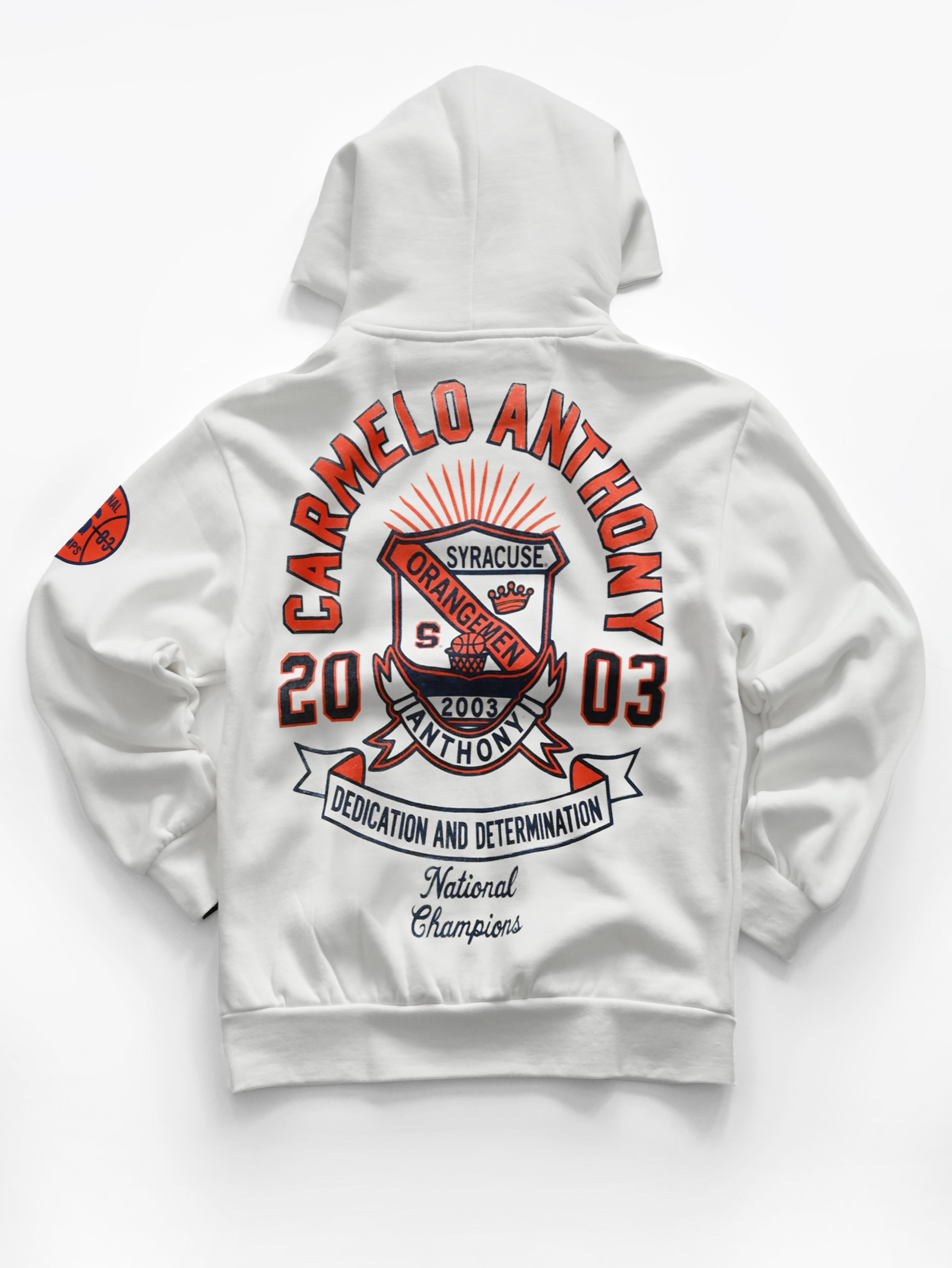 SYR - Carmelo Anthony White Heavyweight PO Hoody