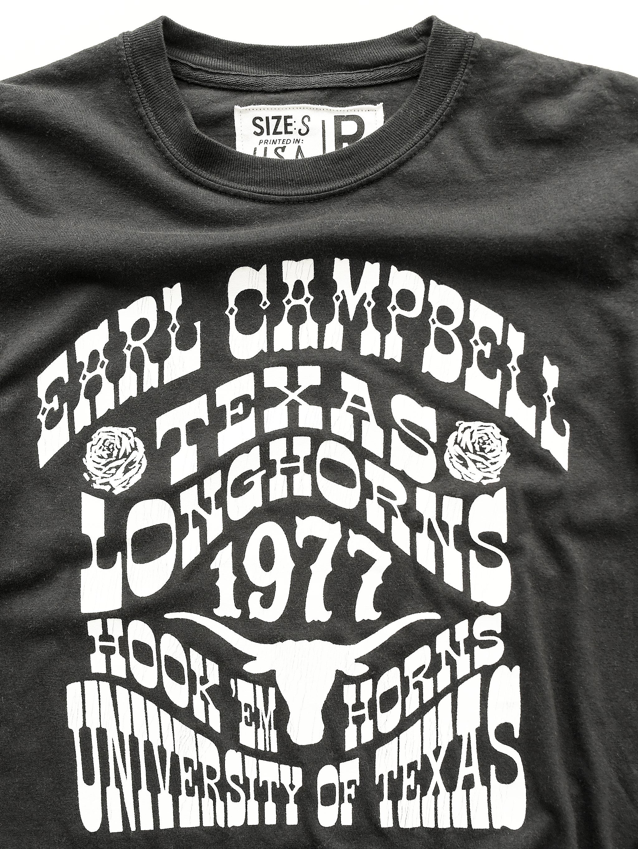 UT - Earl Campbell Longhorns Black Long Sleeve Tee
