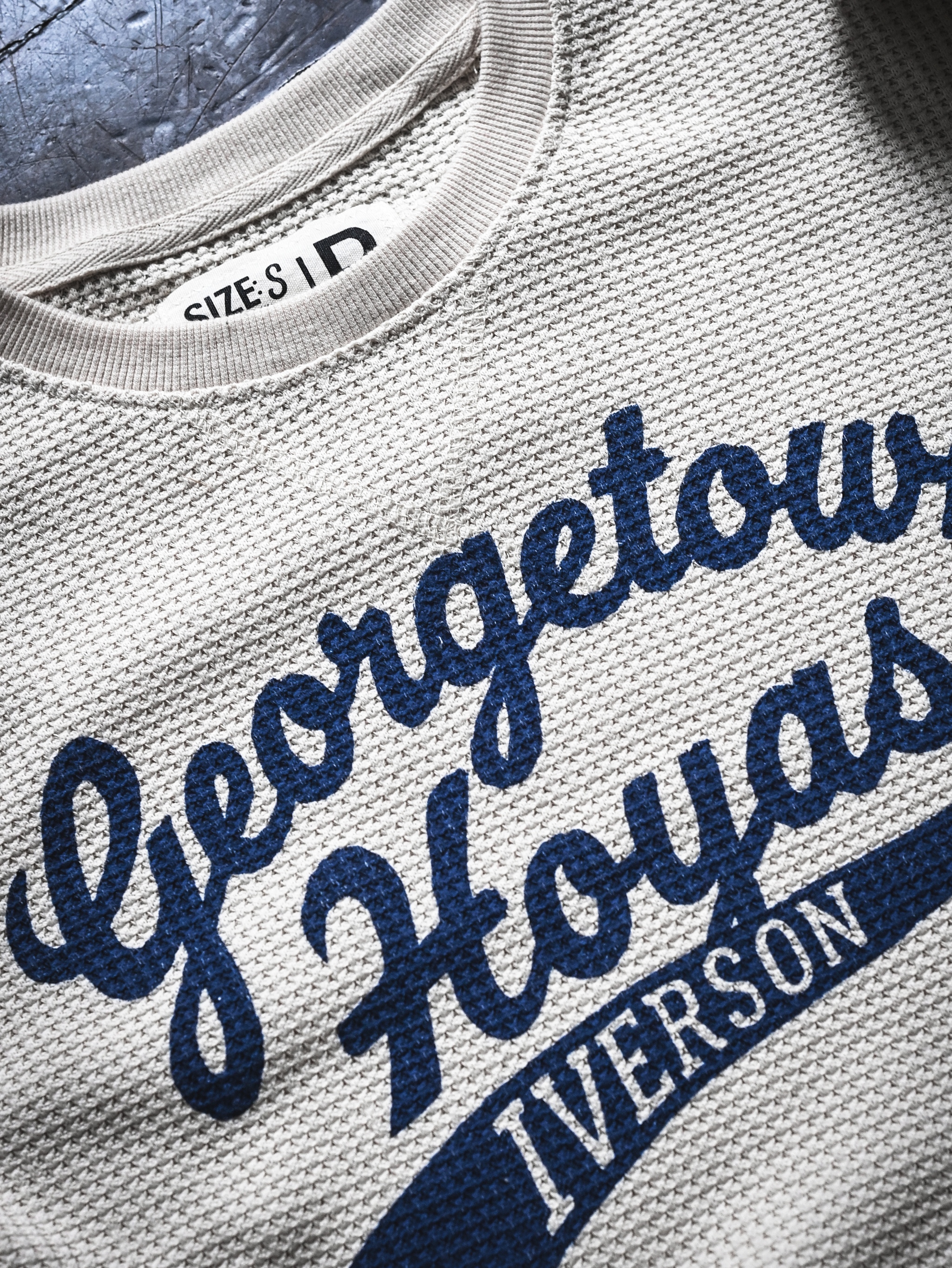 GU - Allen Iverson Hoyas #3 Ivory Thermal