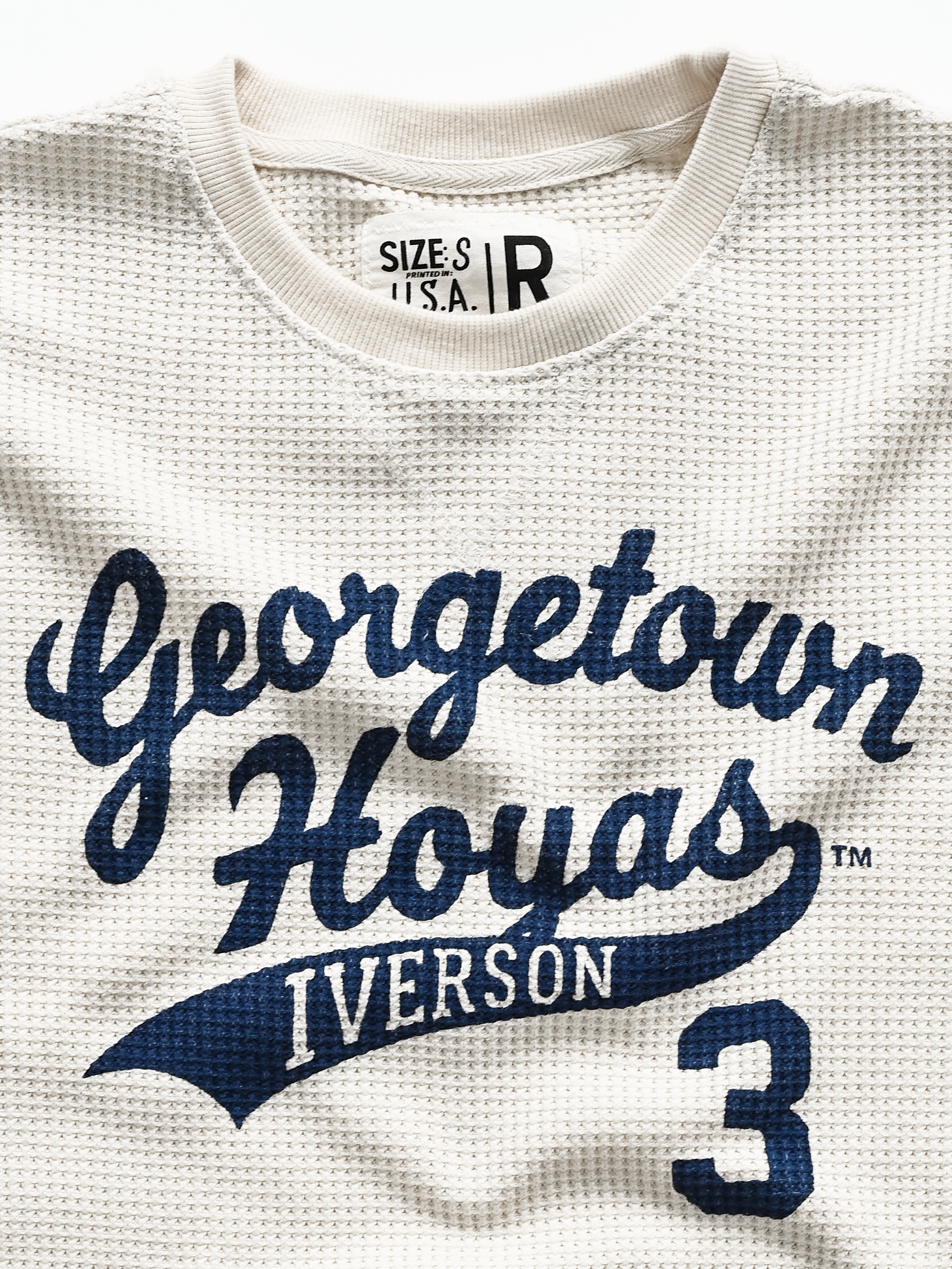 GU - Allen Iverson Hoyas #3 Ivory Thermal