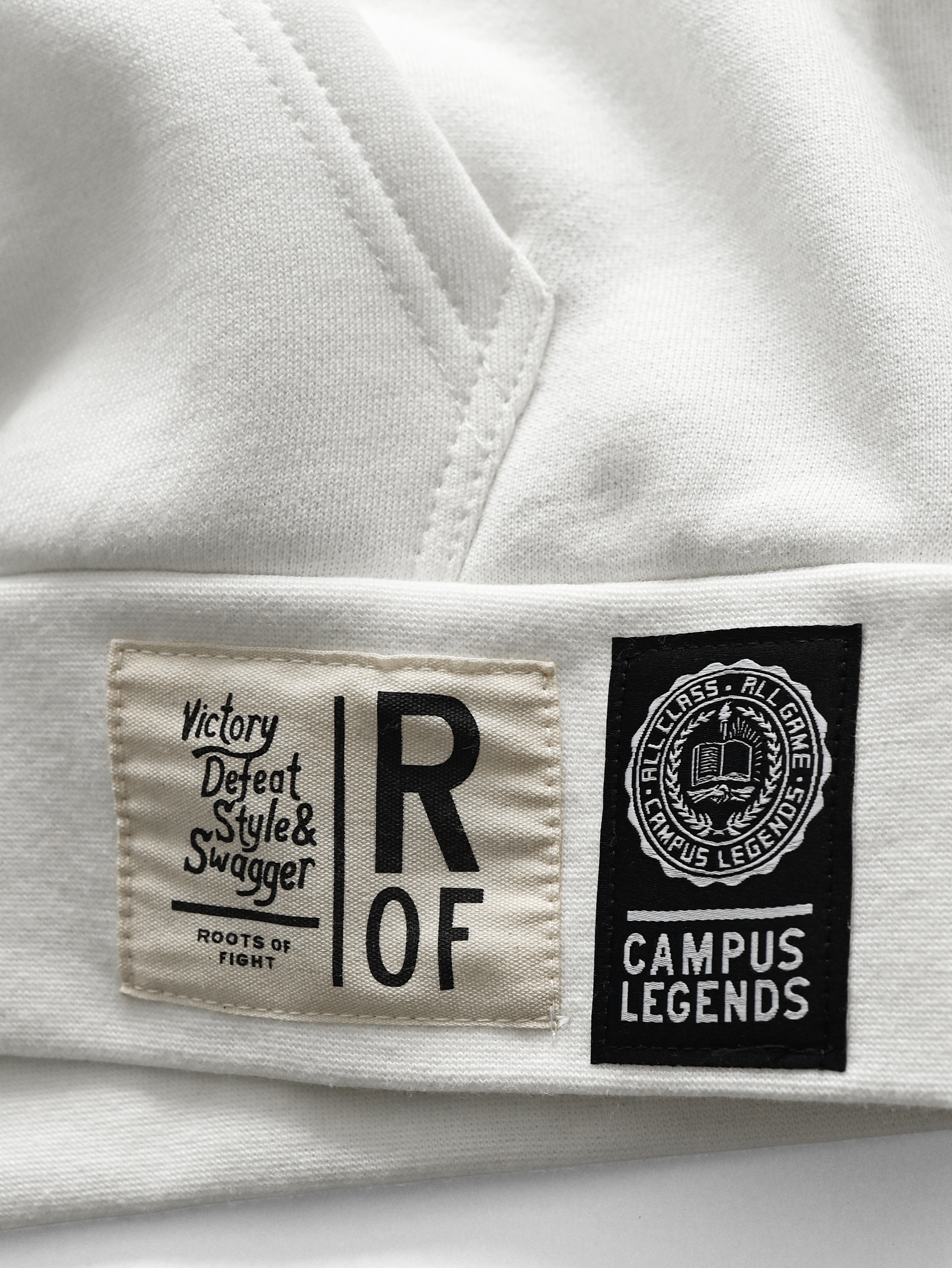 GU - Allen Iverson Hoyas White Heavyweight PO Hoody