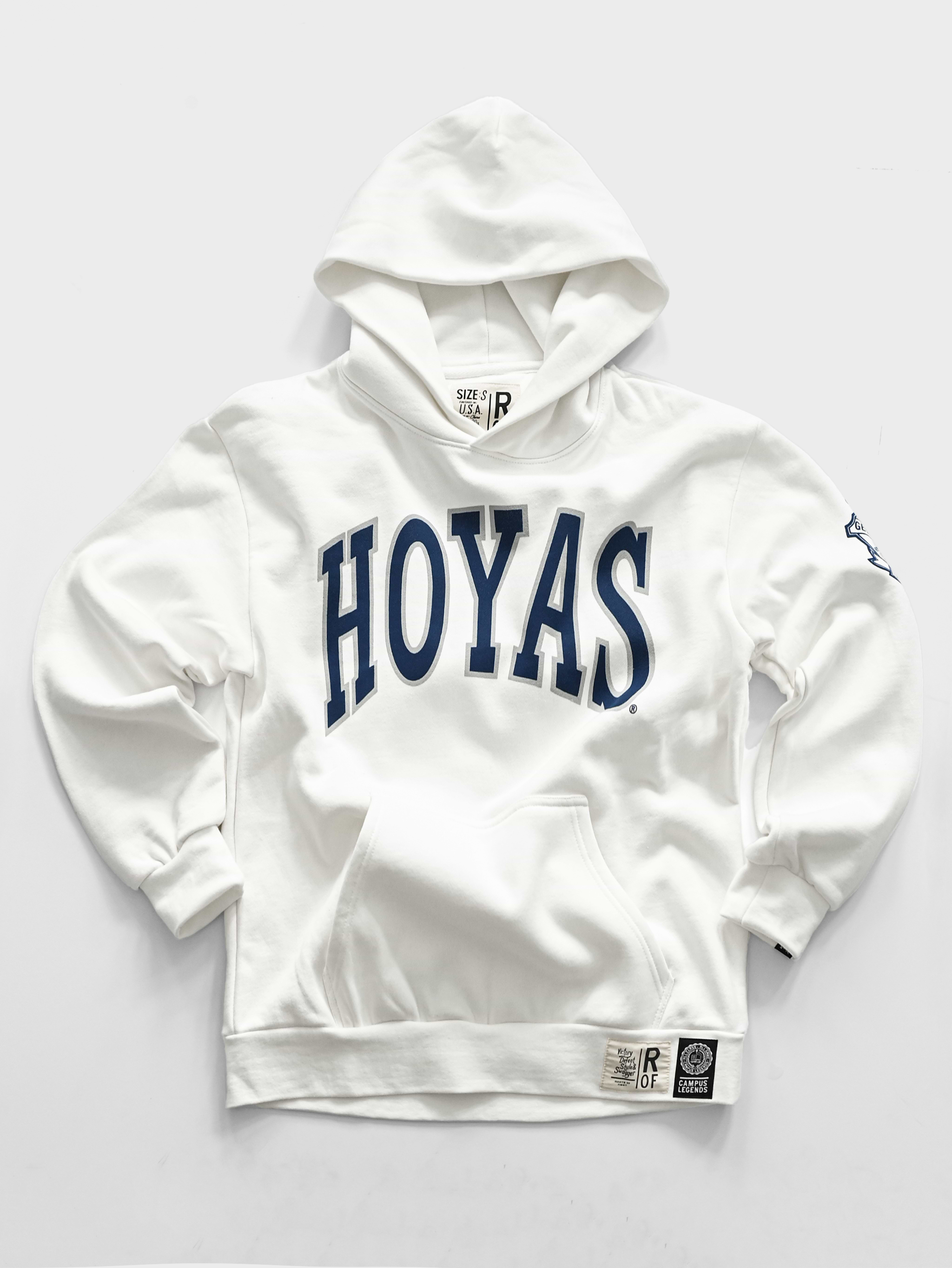 GU - Allen Iverson Hoyas White Heavyweight PO Hoody