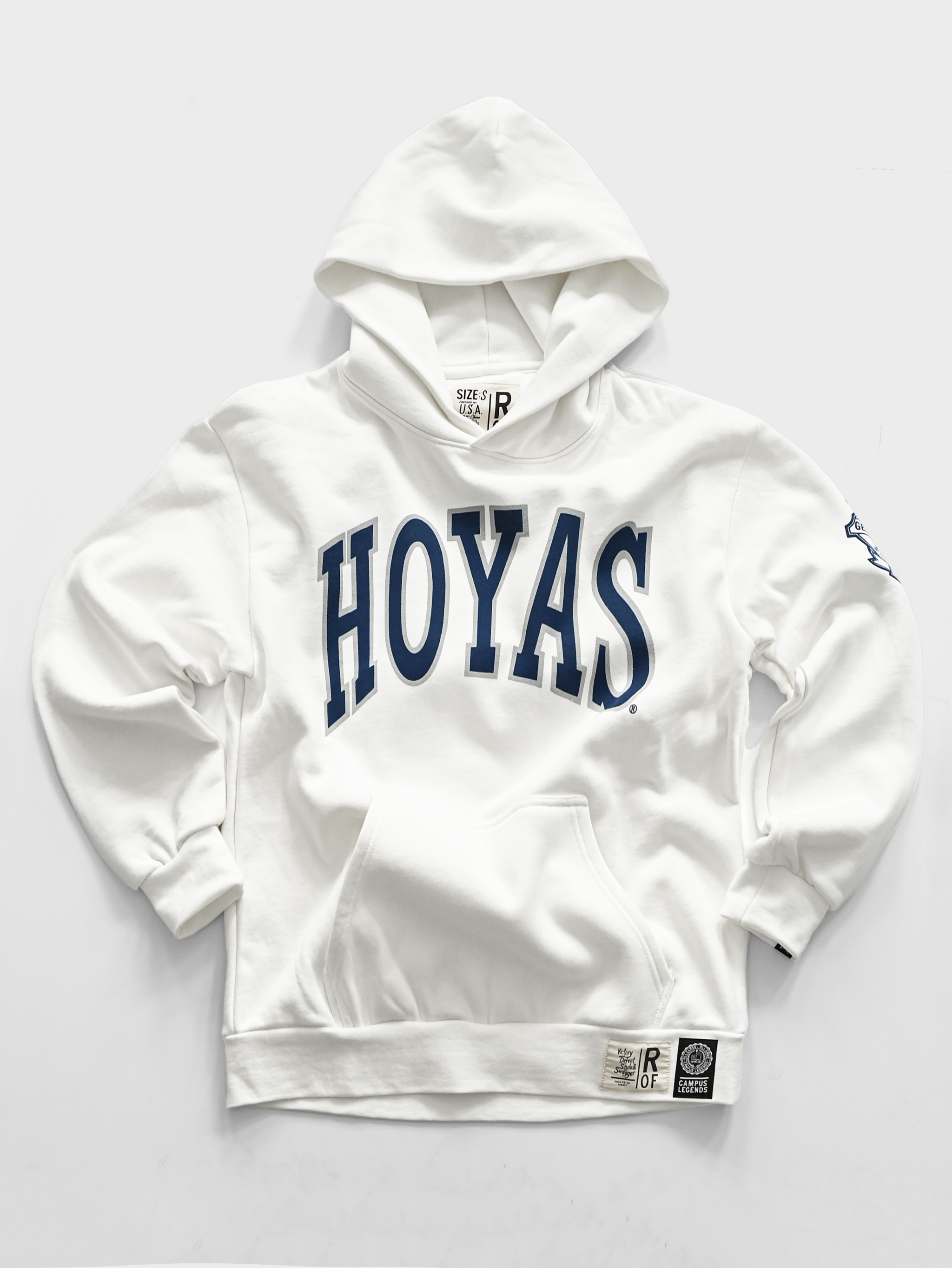 GU - Allen Iverson Hoyas White Heavyweight PO Hoody