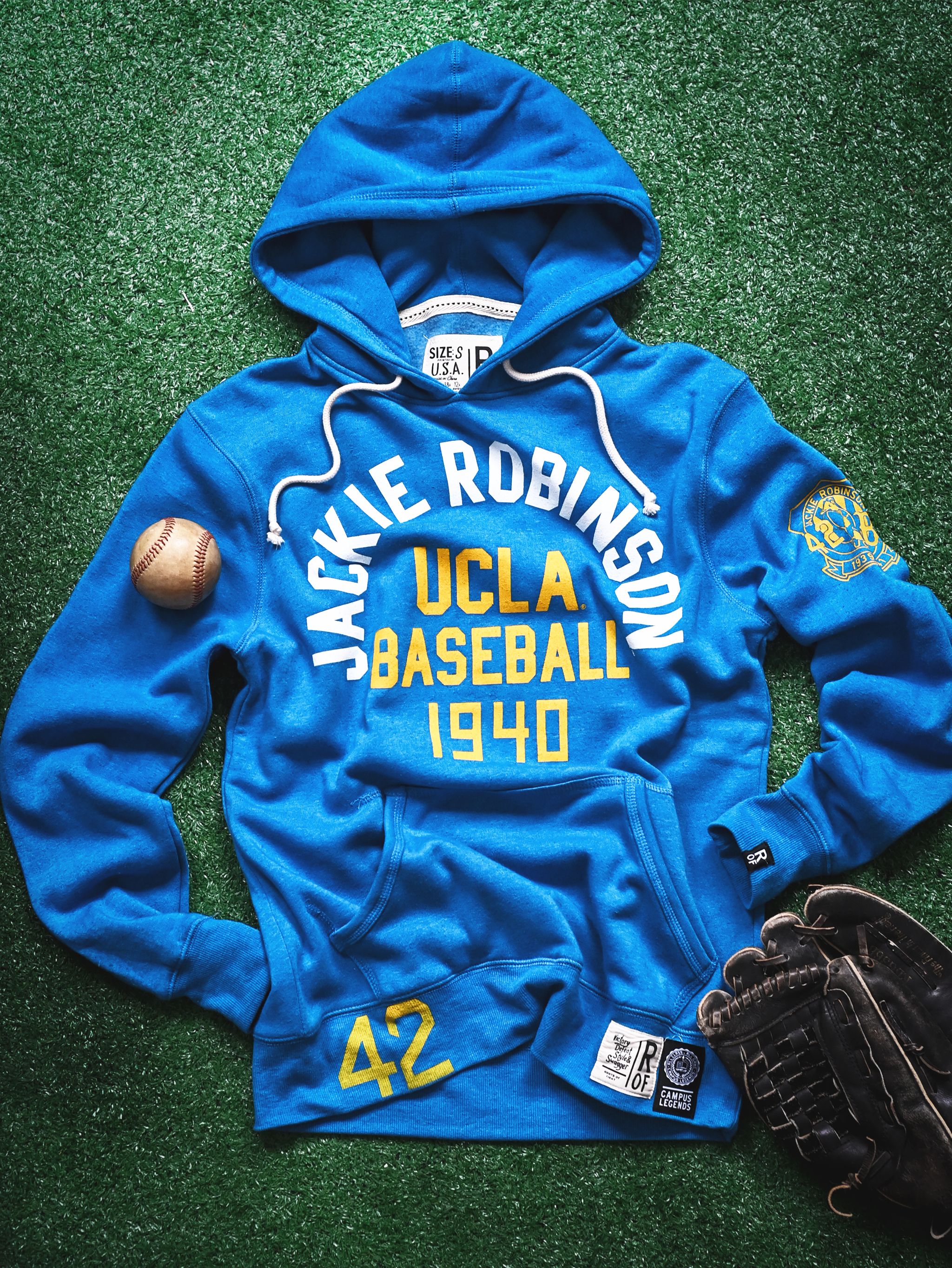 UCLA - Jackie Robinson #42 Baseball Blue PO Hoody