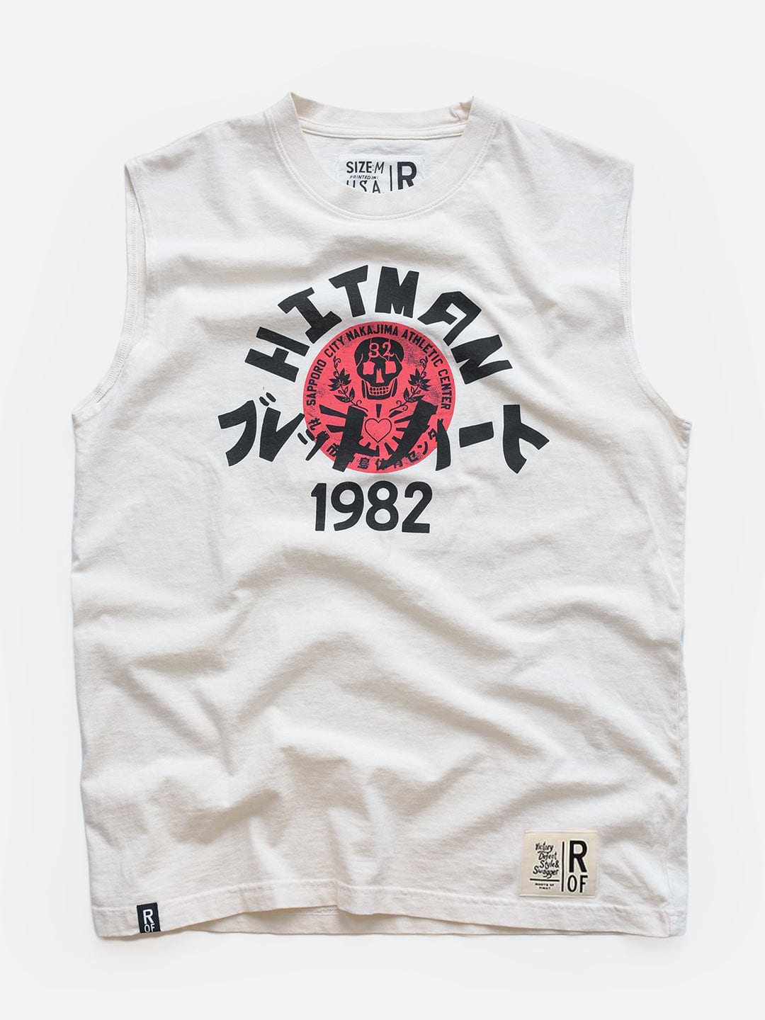 Bret Hart 'Hitman' Japan '82 White Muscle Tee