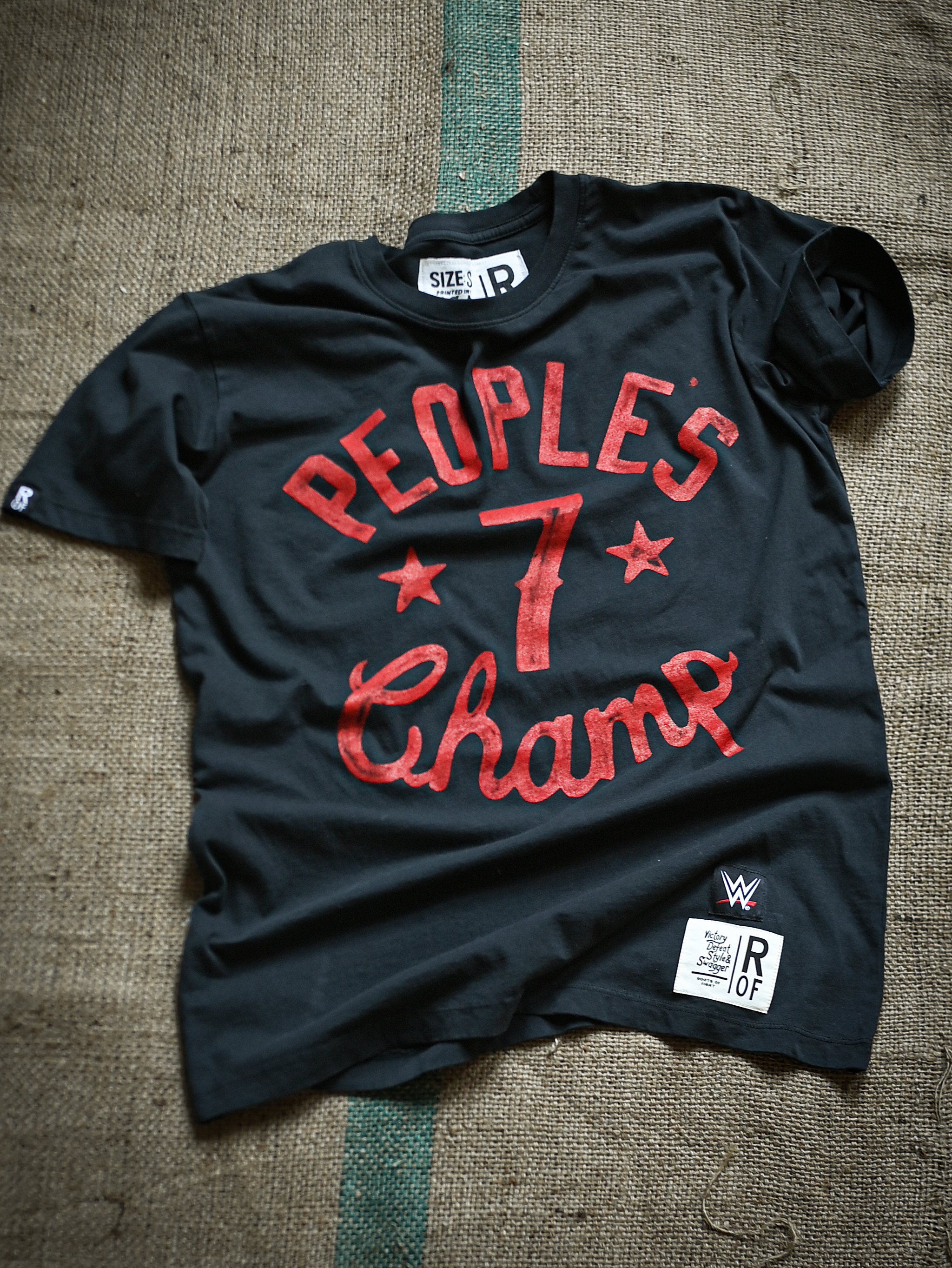 The Rock People's Champ Black Tee