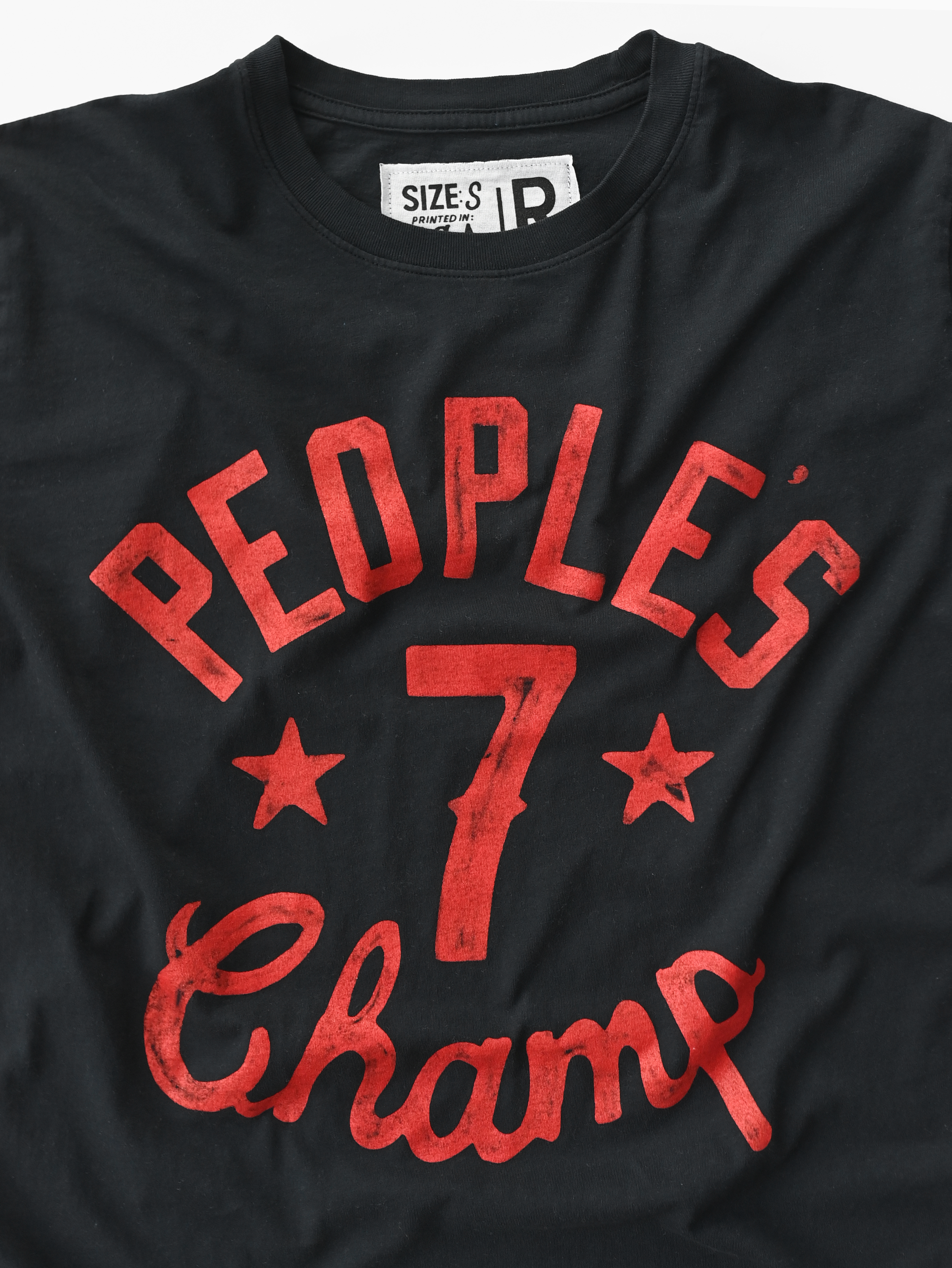 The Rock People's Champ Black Tee
