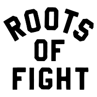 Roots of Fight Logo, the letter R above OF