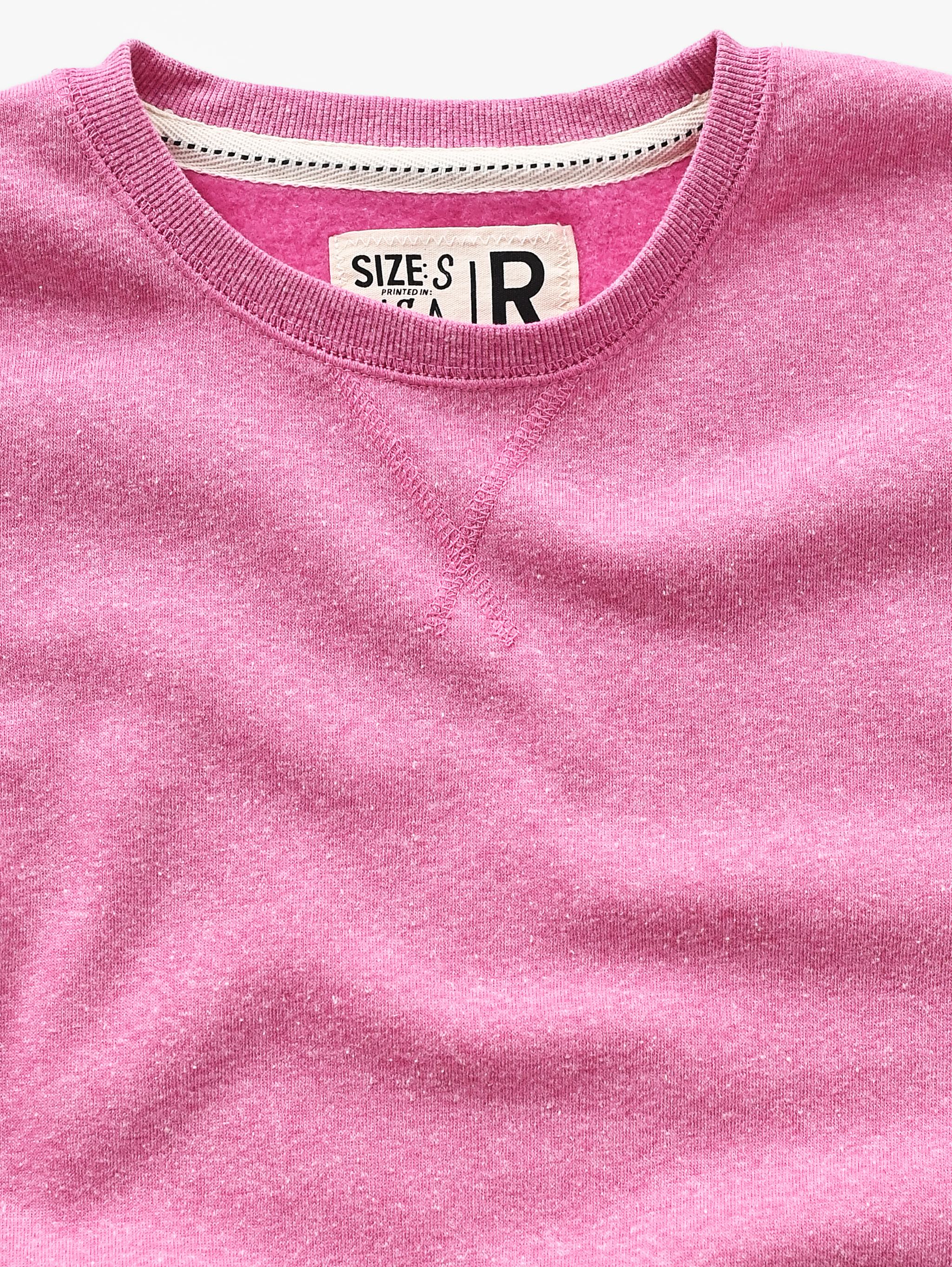 Supersoft Midweight Heather Pink Sweatshirt