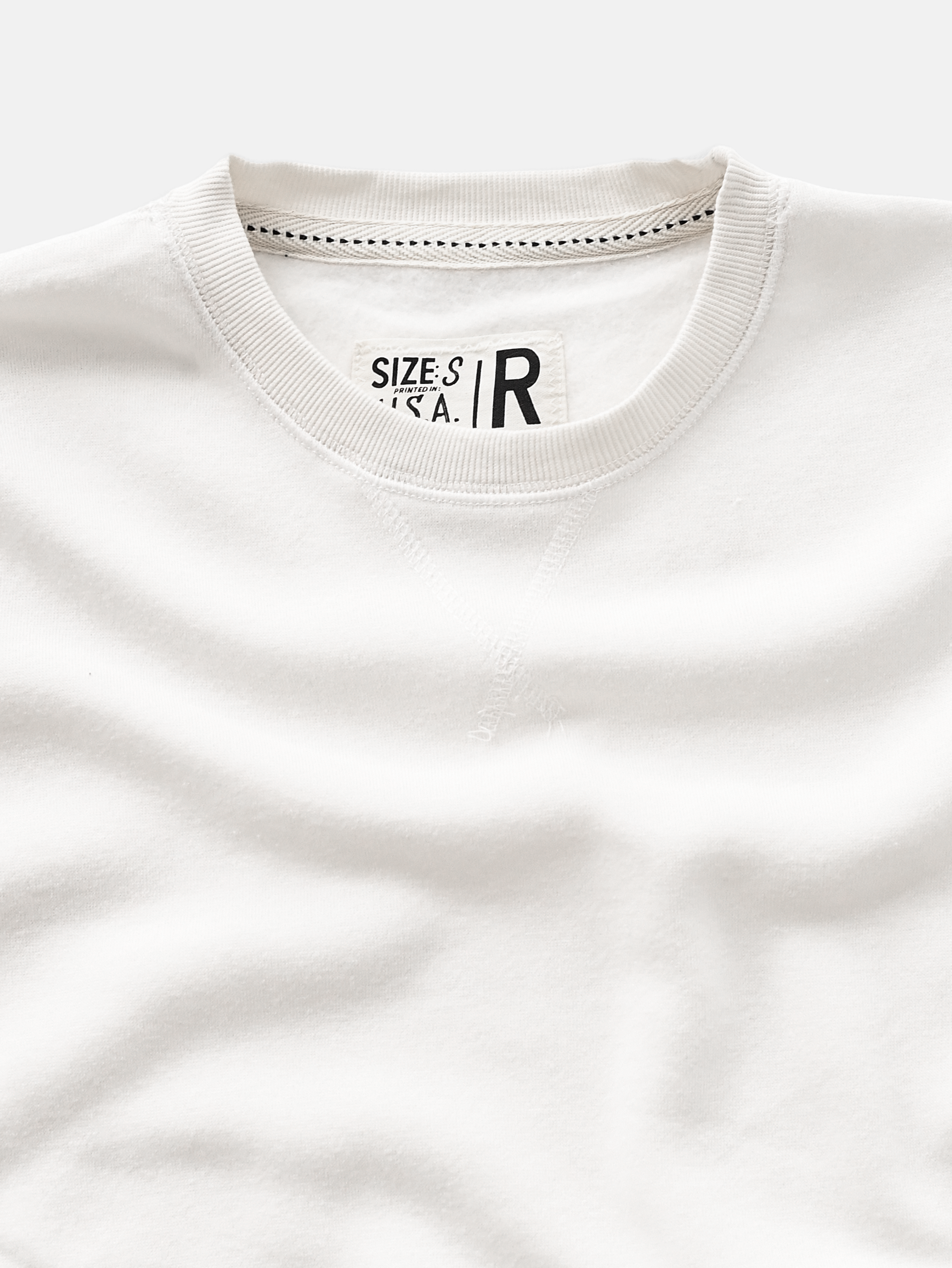 Supersoft Midweight Vinage White Sweatshirt