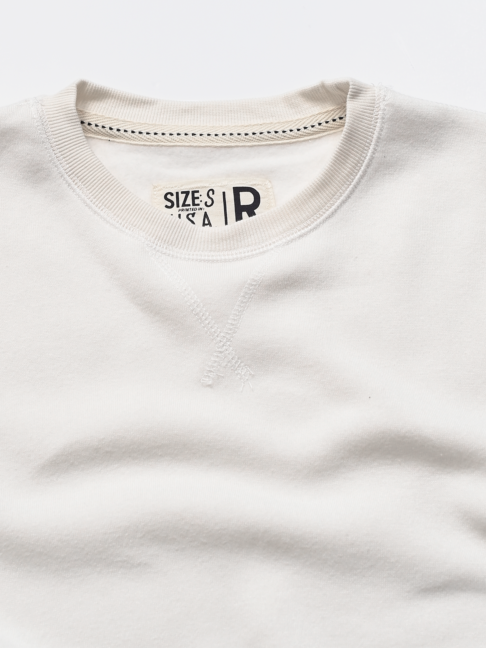 Supersoft Midweight Vinage White Sweatshirt