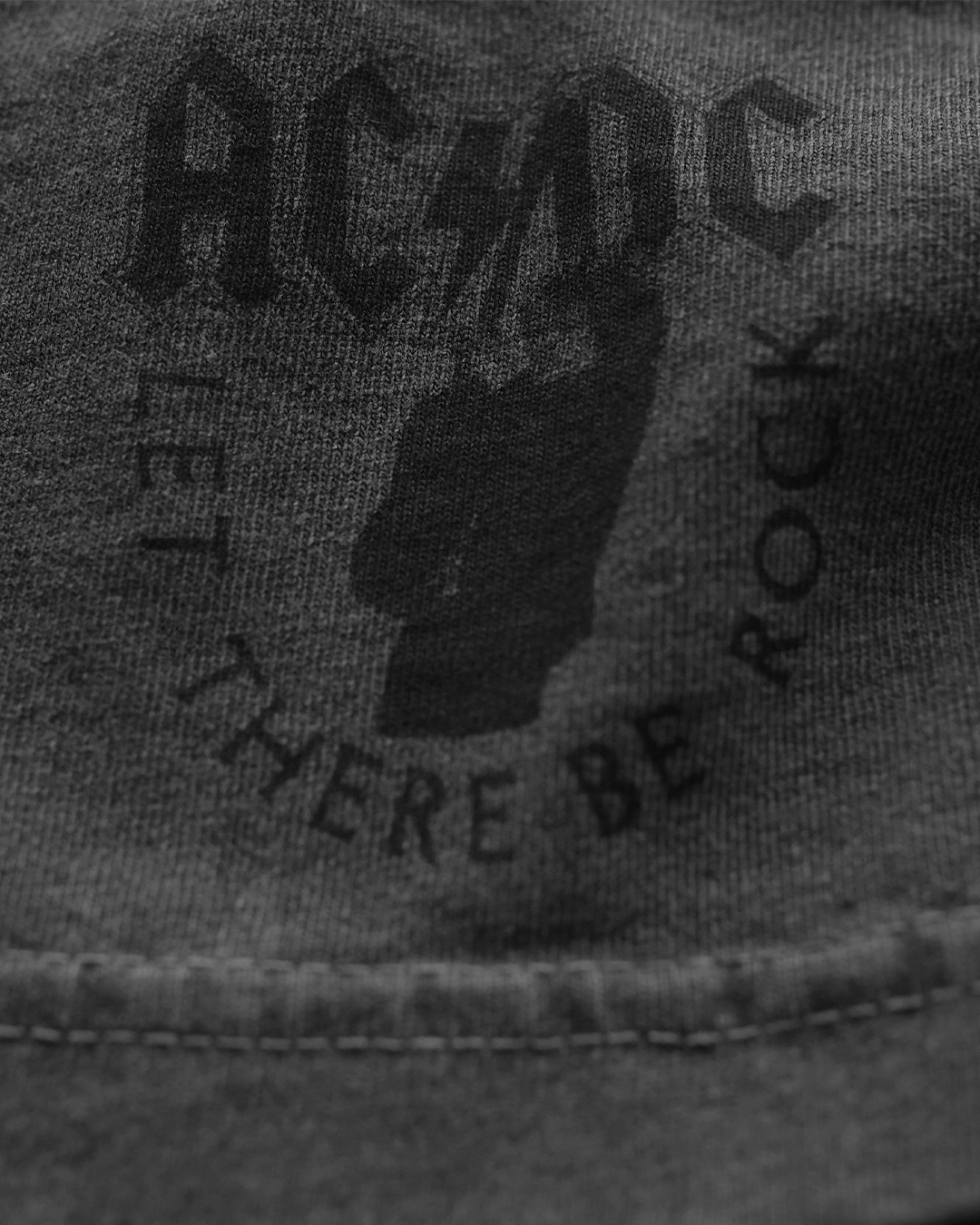 AC/DC '77 Charcoal Heavyweight Tee - Roots of Fight