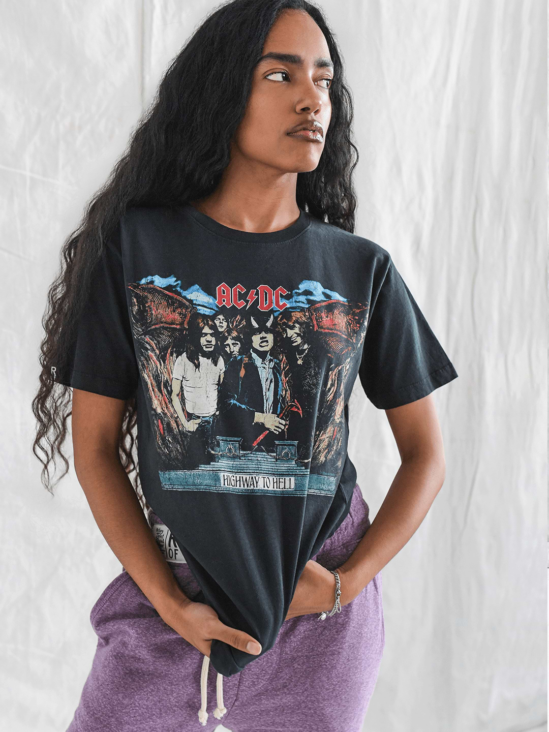 AC/DC Highway to Hell Black Tee - Roots of Fight