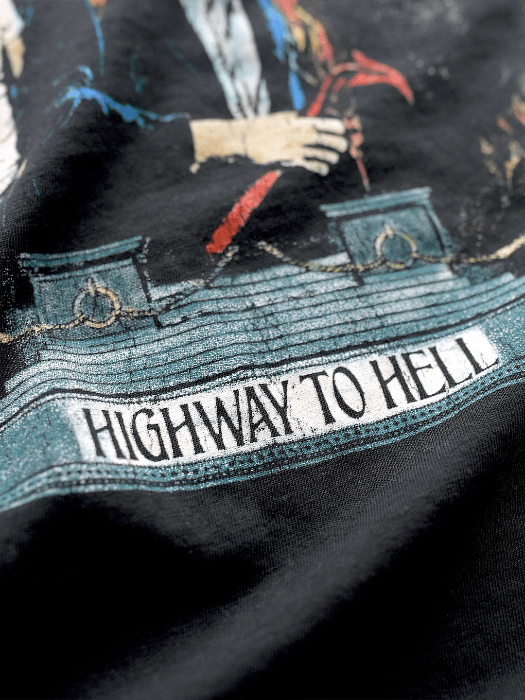 AC/DC Highway to Hell Black Tee - Roots of Fight