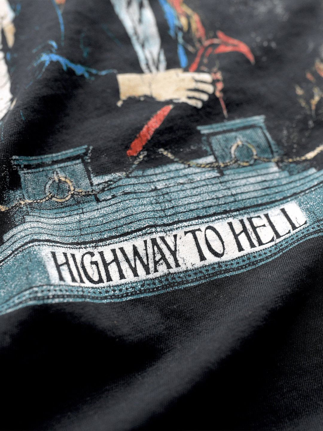 AC/DC Highway to Hell Black Tee - Roots of Fight