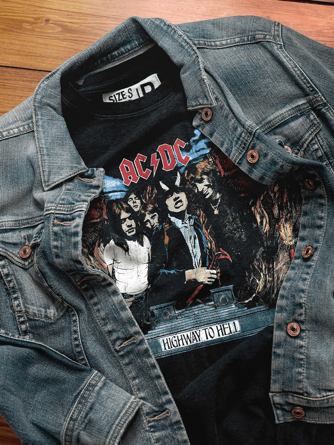 AC/DC Highway to Hell Black Tee - Roots of Fight