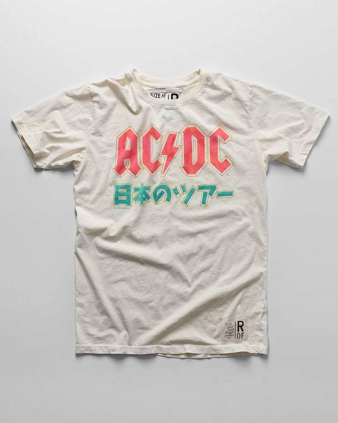 AC/DC Japan Tour White Tee - Roots of Fight