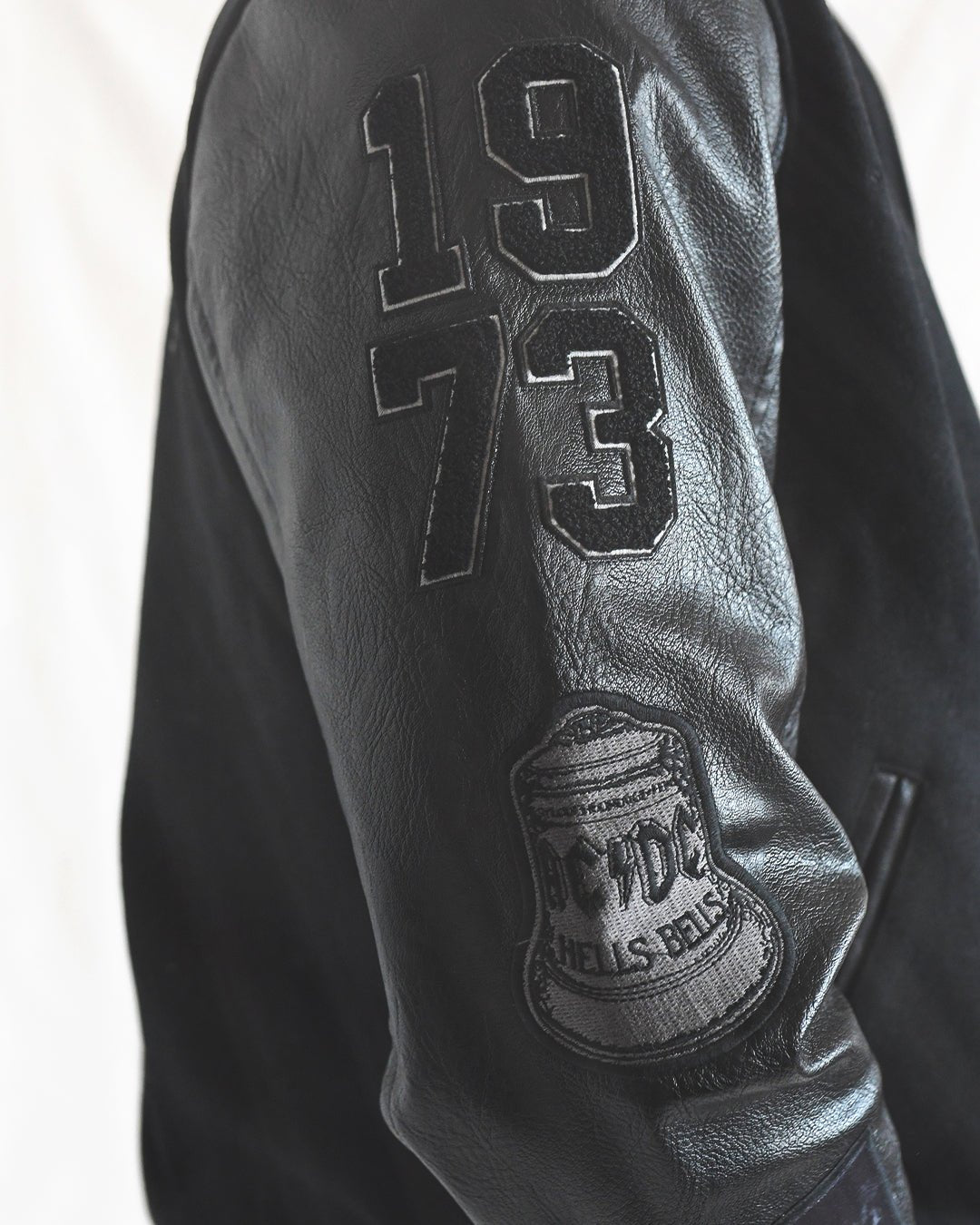 AC/DC Through The Eras Black Varsity Jacket - Roots of Fight