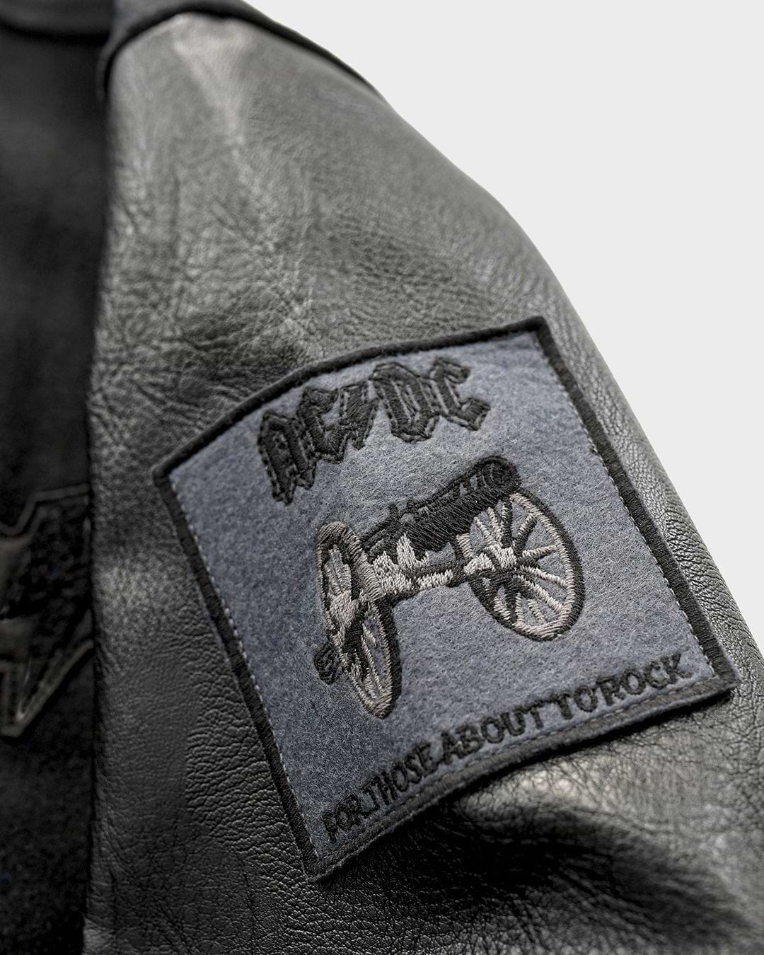 AC/DC Through The Eras Black Varsity Jacket - Roots of Fight