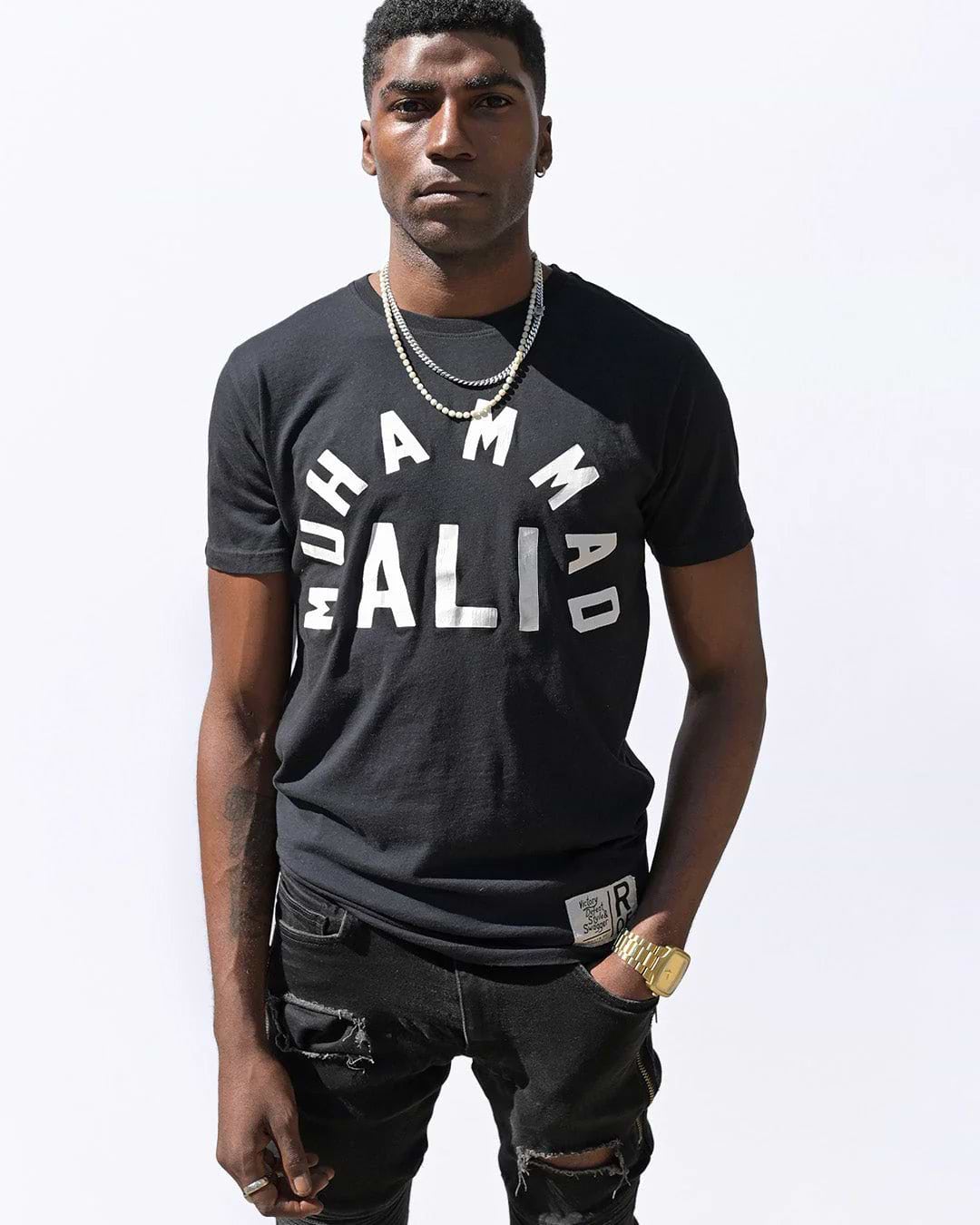 Ali Champ Is Back Black Tee - Roots of Fight